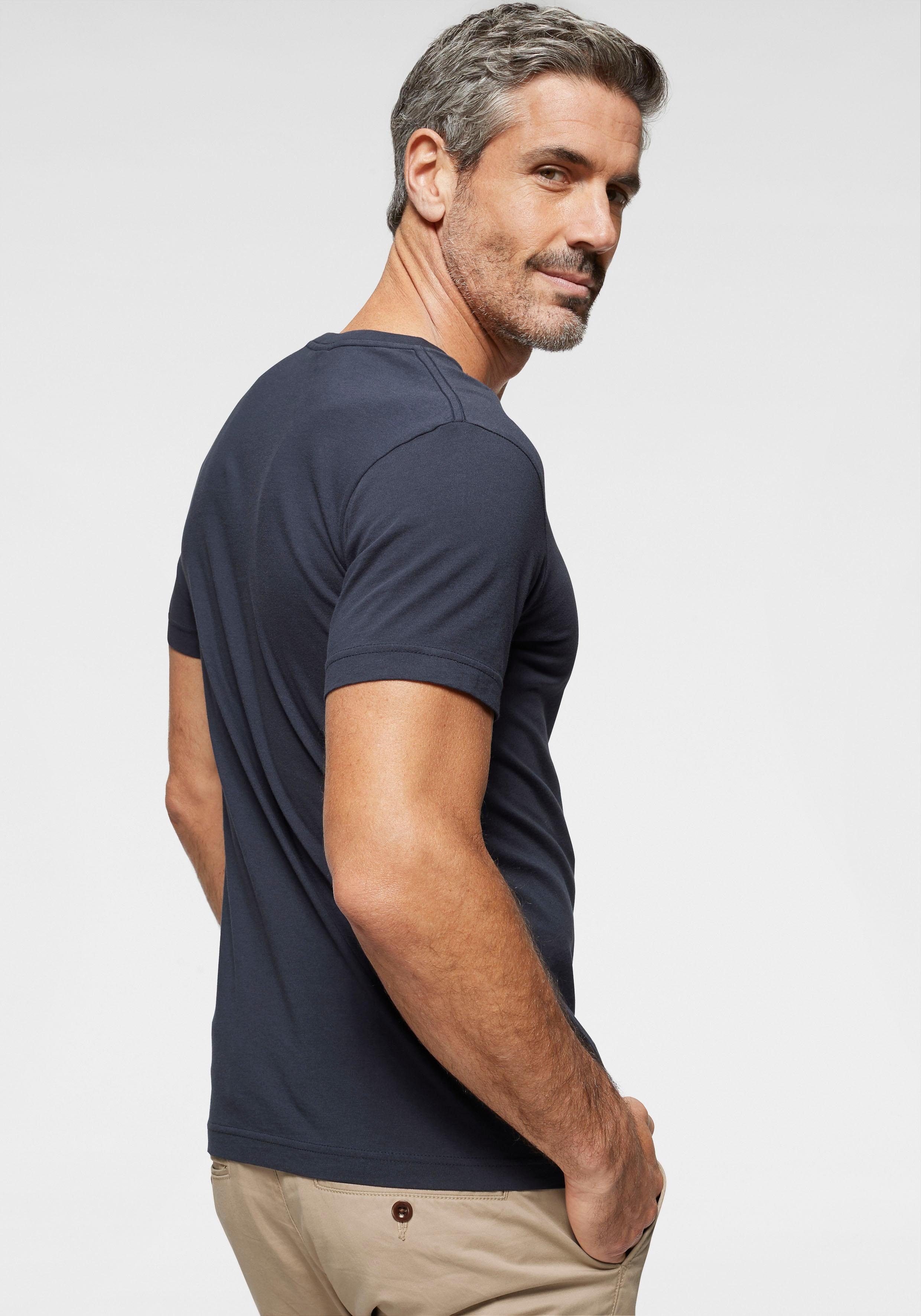 V-Shirt Gant mit Blende navy