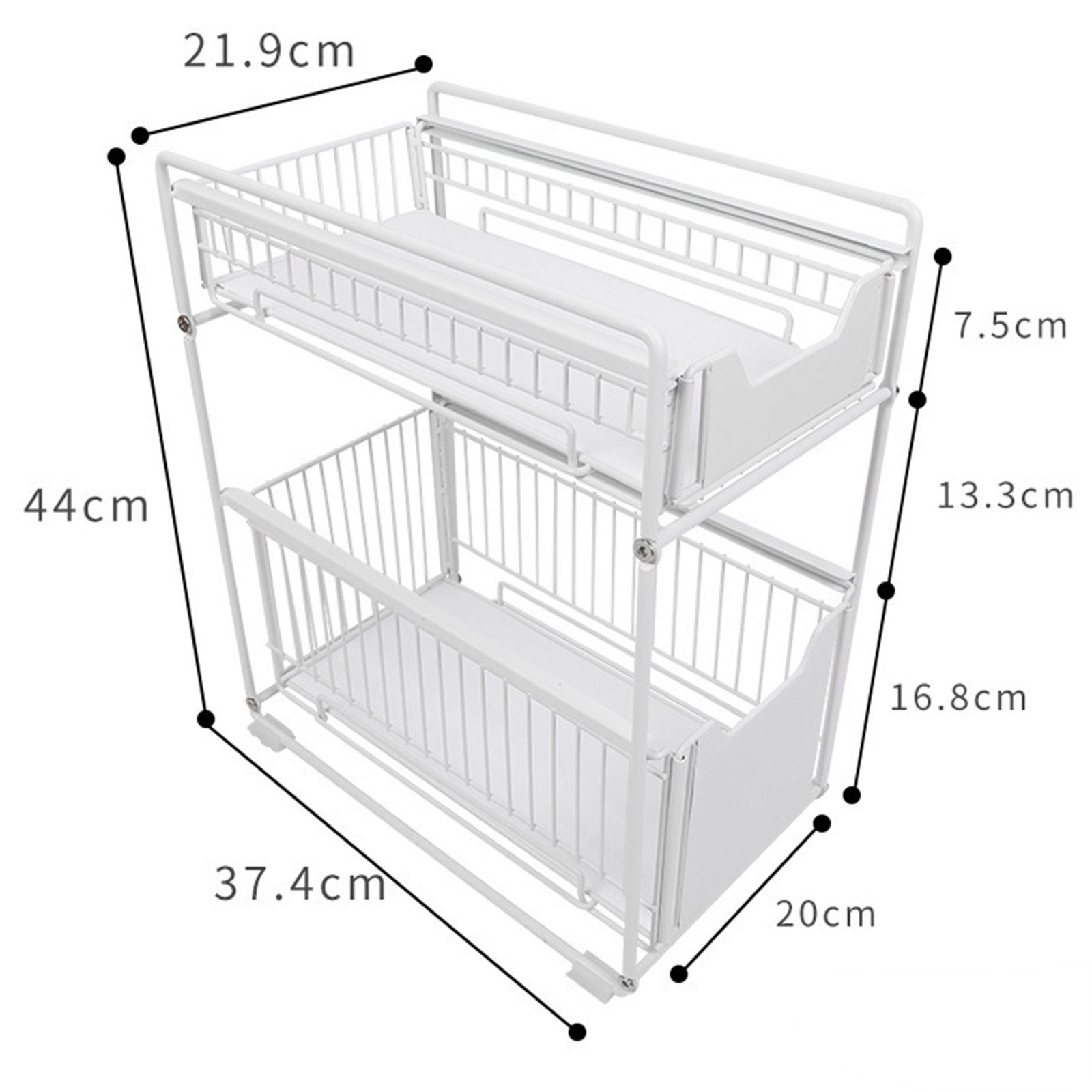GarveeMore Küchenorganizer-Set Ausziehbarer Schrank Organizer Schiebeschubl günstig online kaufen