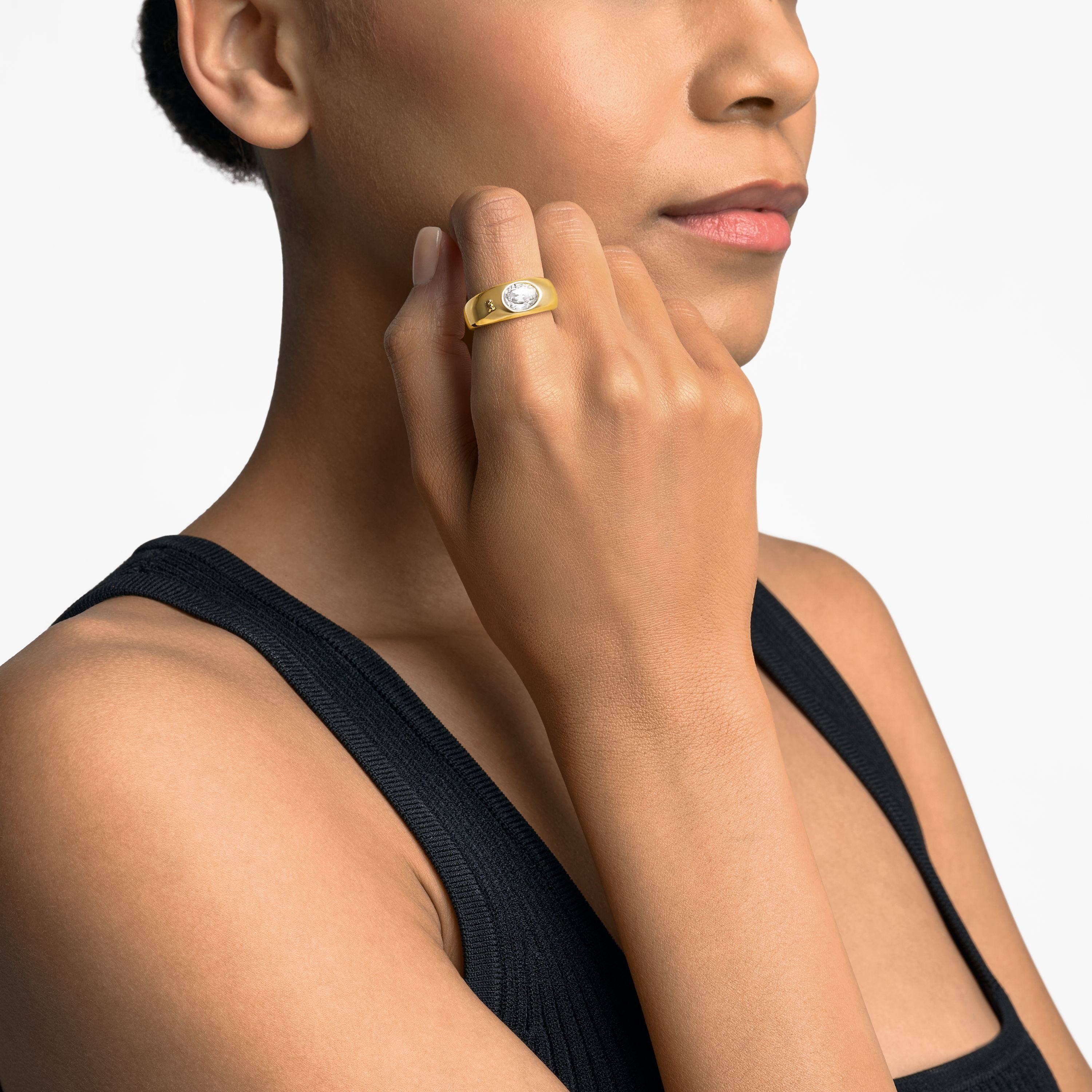 MICHAEL KORS Fingerring Schmuck Geschenk Messing Ring PREMIUM, mit Zirkonia (synth)
