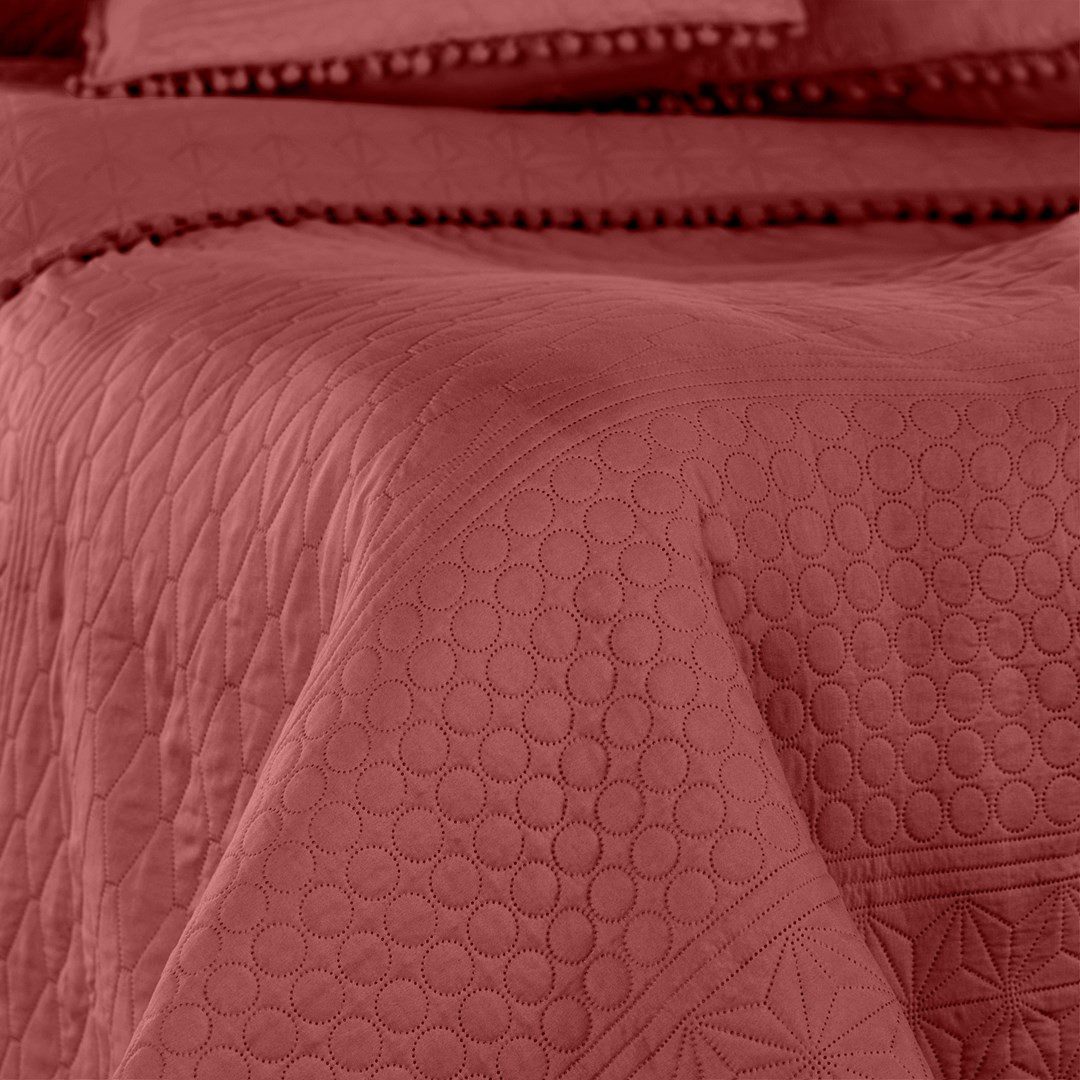 texpot Tagesdecke Wohndecke Pompons und Steppung günstig online kaufen