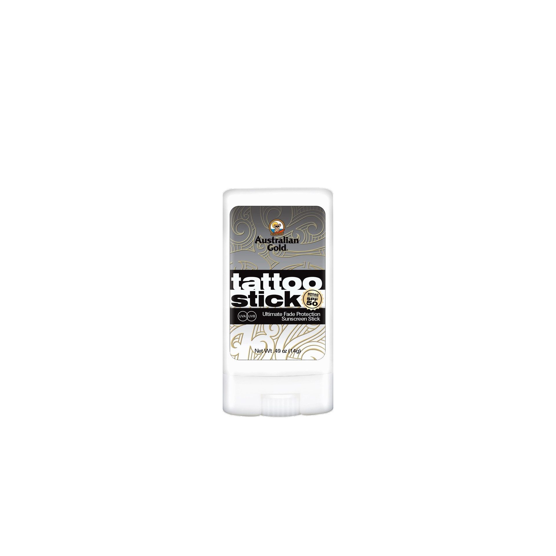 Australian Gold Sonnenschutzcreme Tattoo Stick SPF 50, Mit Sonnenschutz