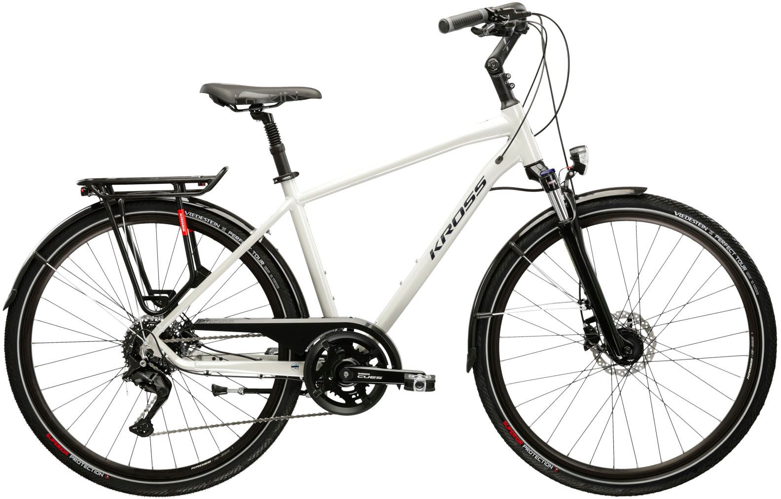 Kross Trekkingrad Trans 5.0, 18 Gang Shimano CUES U3020 Schaltwerk, Kettenschaltung