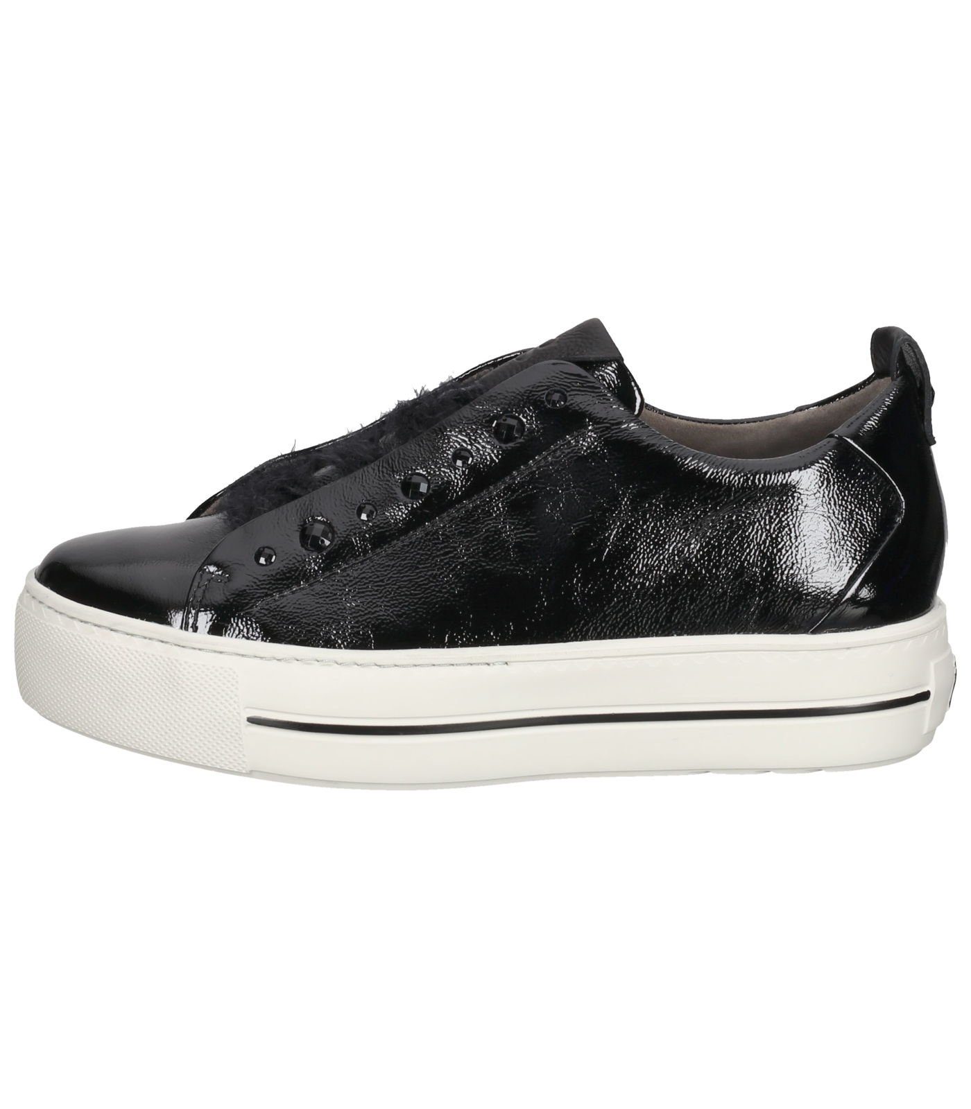 Paul Green Sneaker Leder Plateausneaker Schwarz Lack