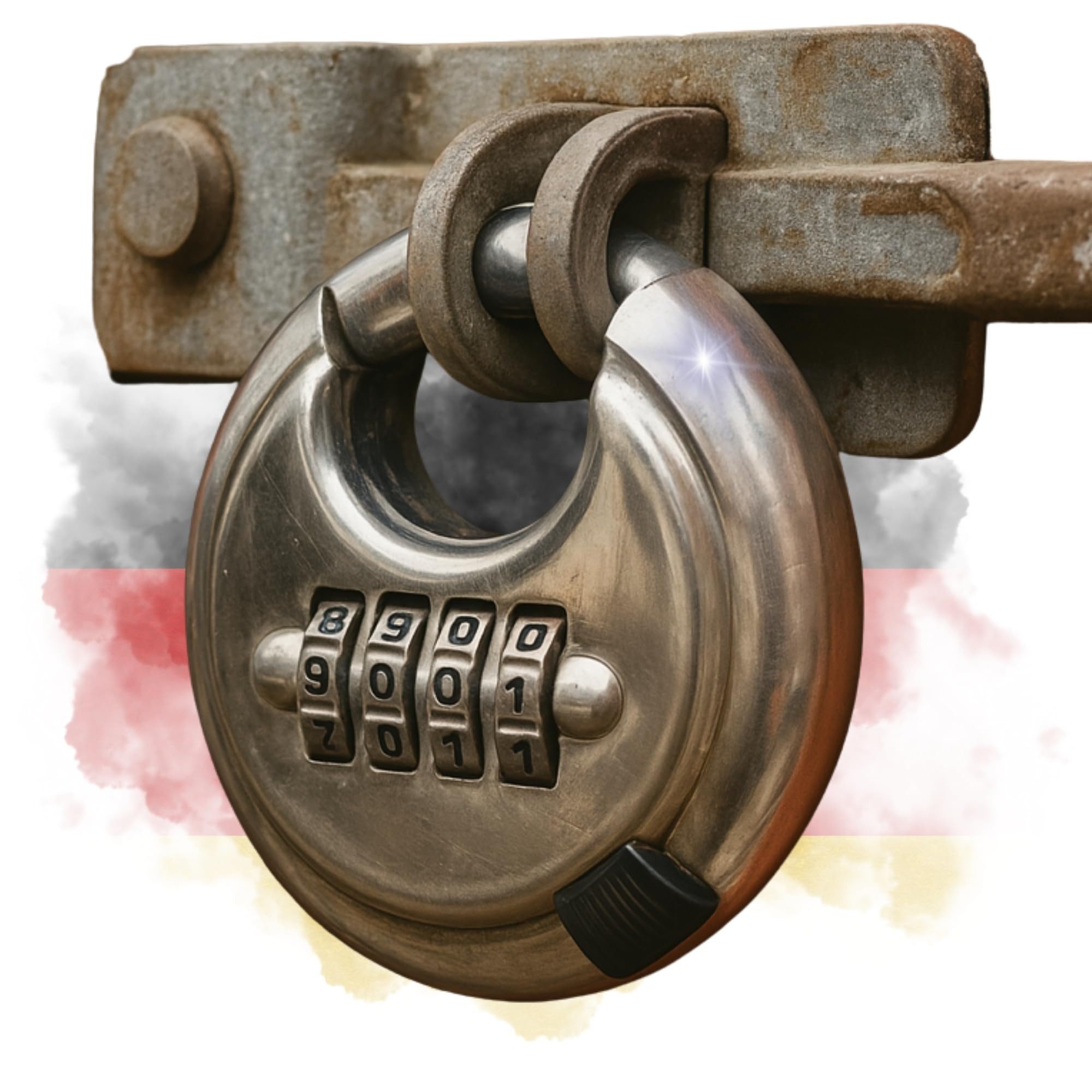 TronicXL Vorhängeschloss 2 Rundbügelschloss Set Vorhängeschloss Zahlenschloss Edelstahl Schloss, (2-tlg), Bügelschloss Keller Spind Sicherheit Profi