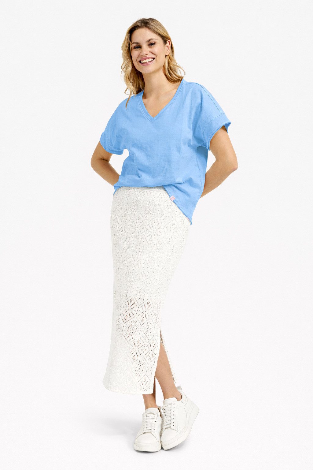 Smith & Soul Sweater mit offenen Kanten