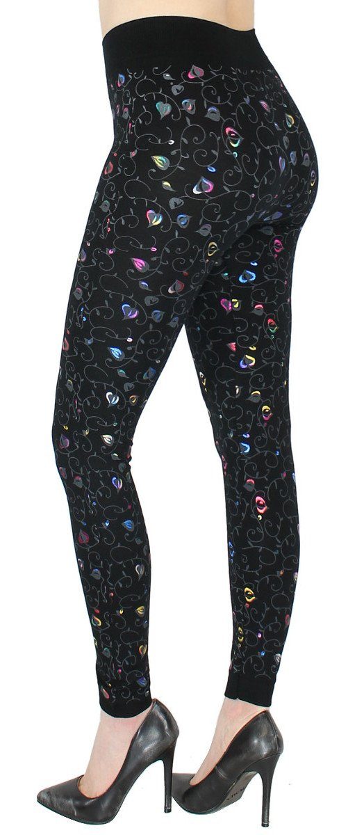 dy_mode Highwaist Leggings Damen Leggings Schwarz günstig online kaufen