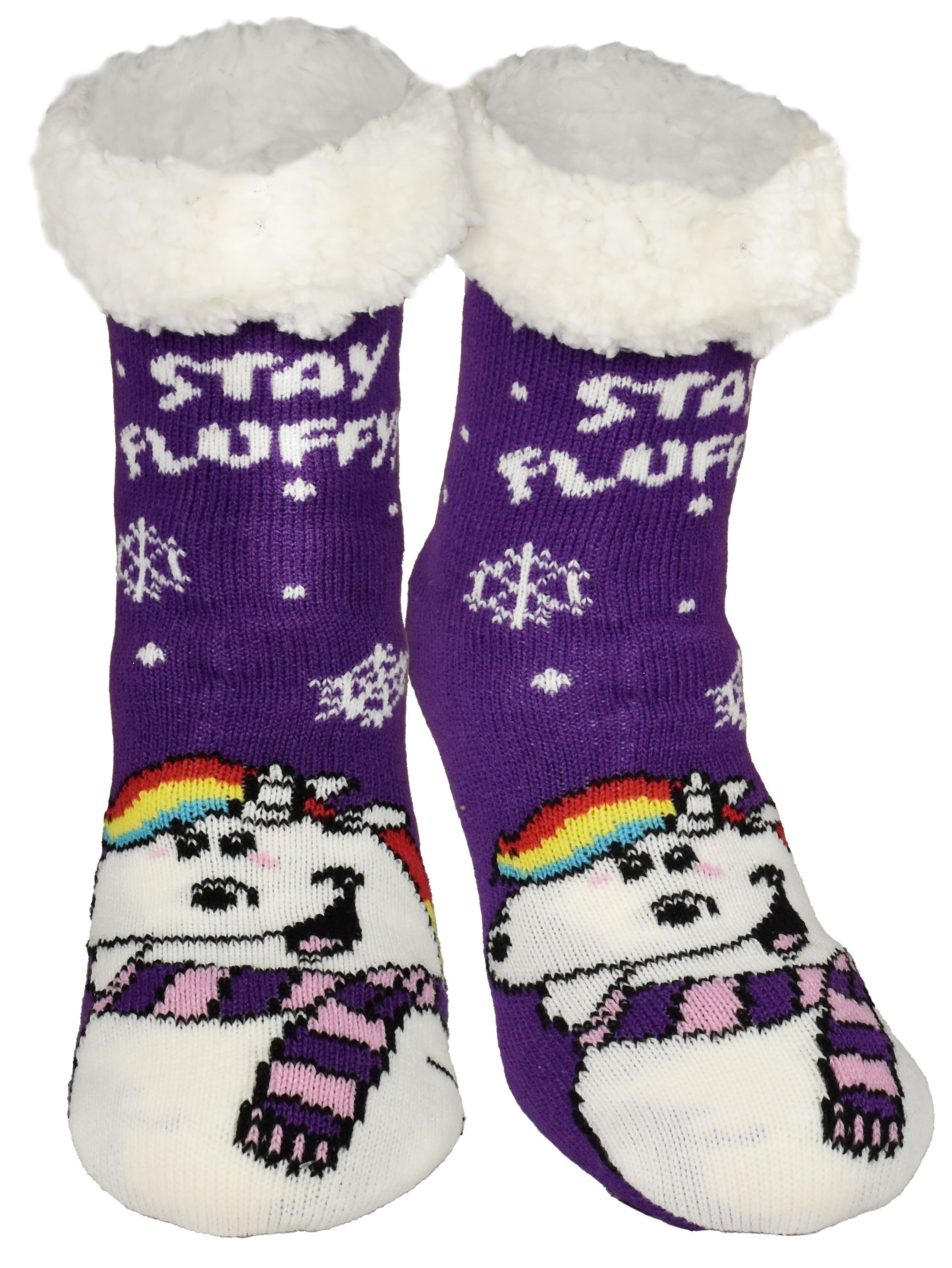 United Labels® Haussocken Pummeleinhorn Hüttensocken Haussocken Kuschelsocken Socken