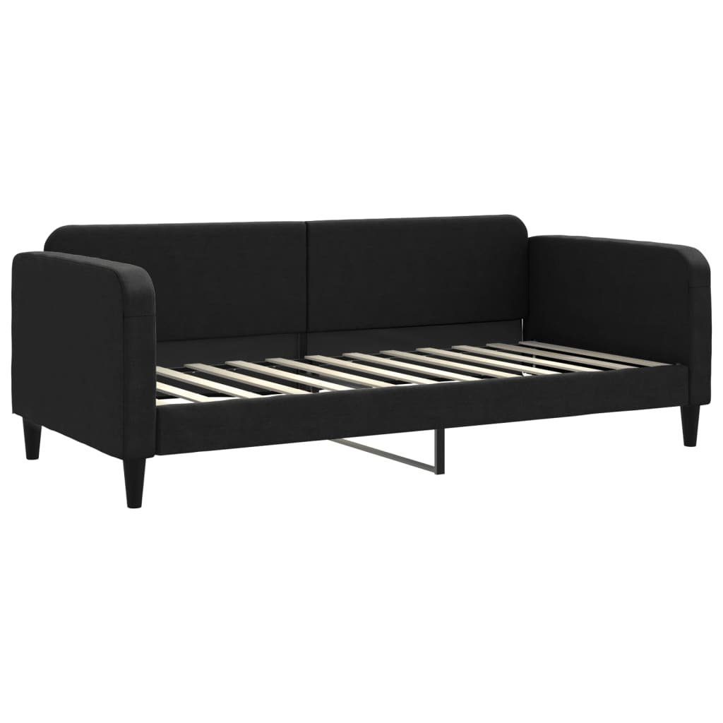 vidaXL Bett Tagesbett mit Matratze Schwarz günstig online kaufen