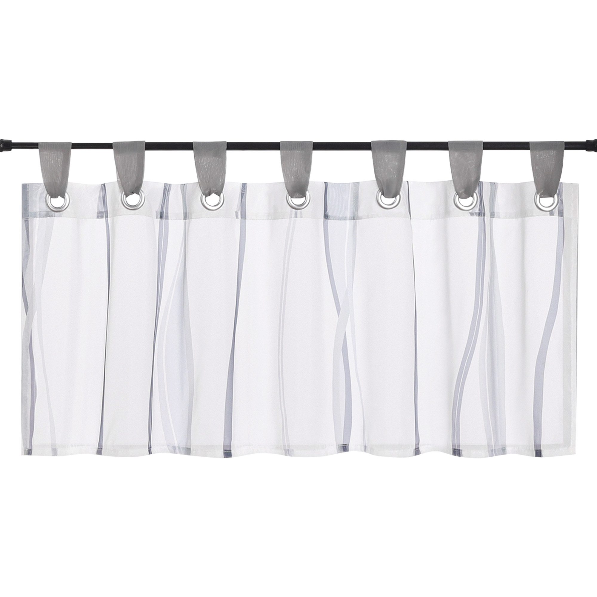 Joyswahl Scheibengardine (1 St), Schlaufen, Bistrogardine, Wellen Muster günstig online kaufen