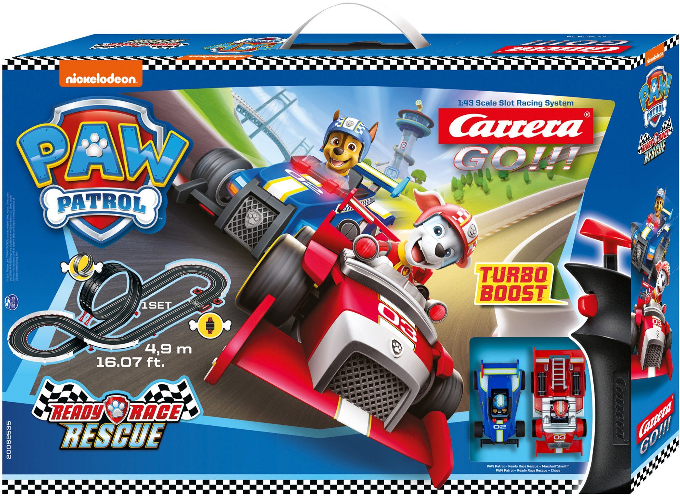 Carrera® Autorennbahn Carrera GO!!! - PAW Patrol - Ready Race Rescue (Streckenlänge 4,9 m)