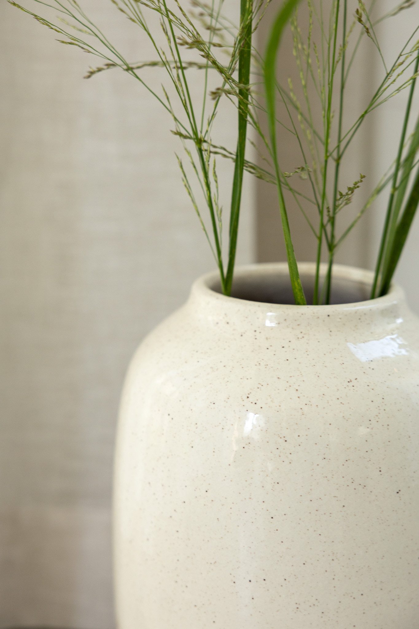 Storefactory Scandinavia Dekovase Vase DOMSJÖ L natur weiß, Ø18x30cm
