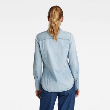 G-Star RAW Jeansbluse Damen Jeansbluse SLIM WESTERN SHIRT Langarm