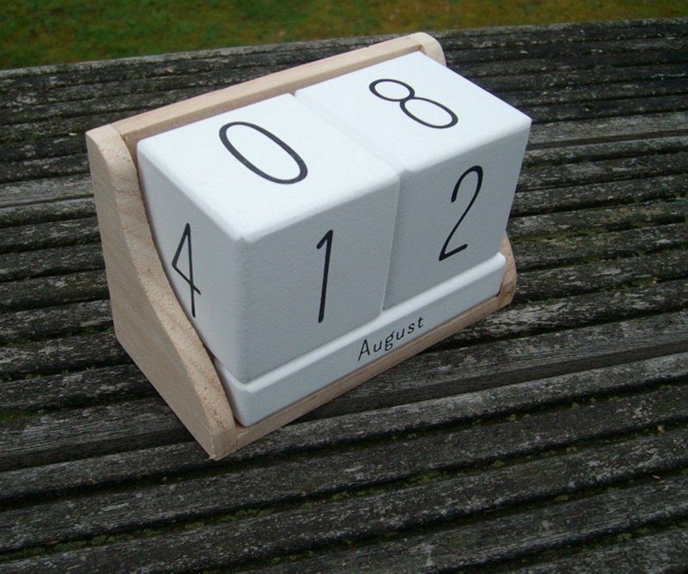 Thumbnail - Deko-Impression ewige Kalender Ewiger Kalender, Tischkalender, Holz+MDF, Impressionen