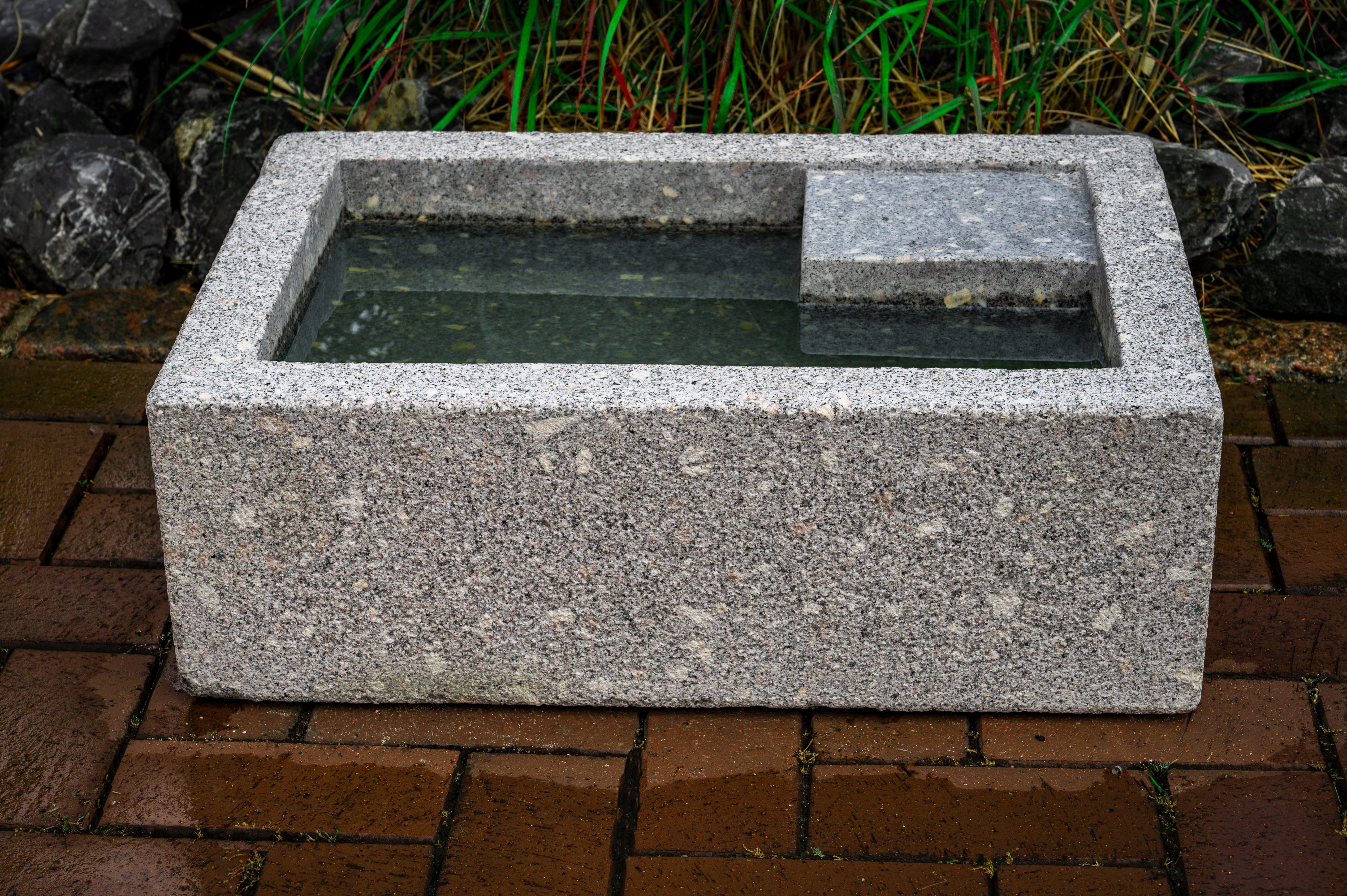 IDYL Gartenbrunnen Granit Vogeltränke, Granit ein günstig online kaufen