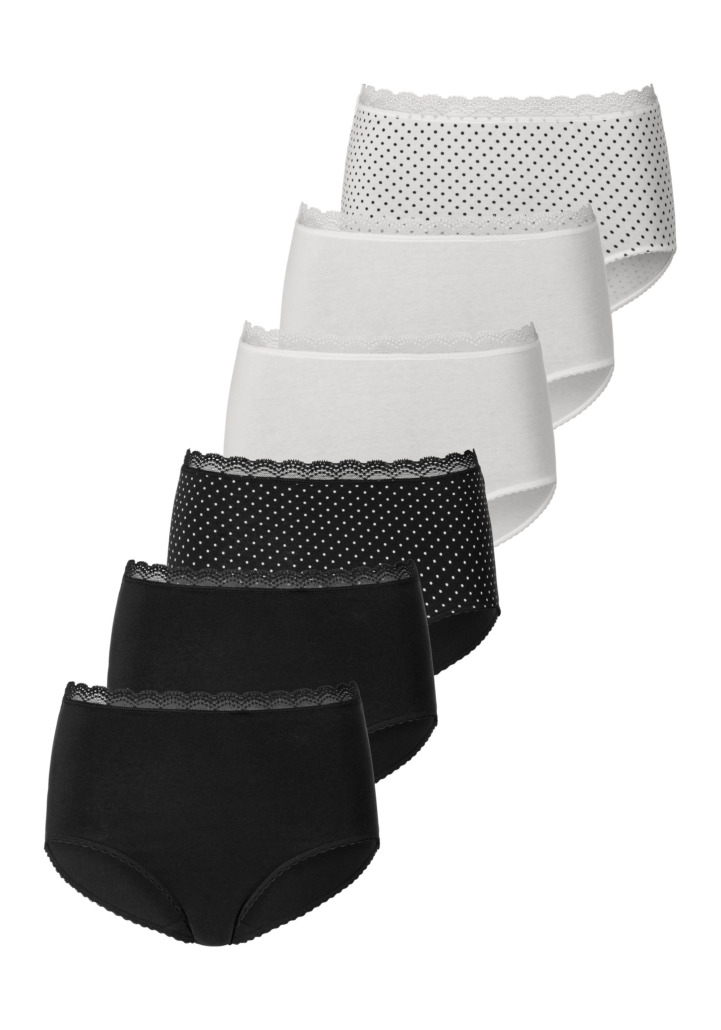 Vivance by Lascana Taillenslip (Packung, 6-St) angenehm elastische Qualität