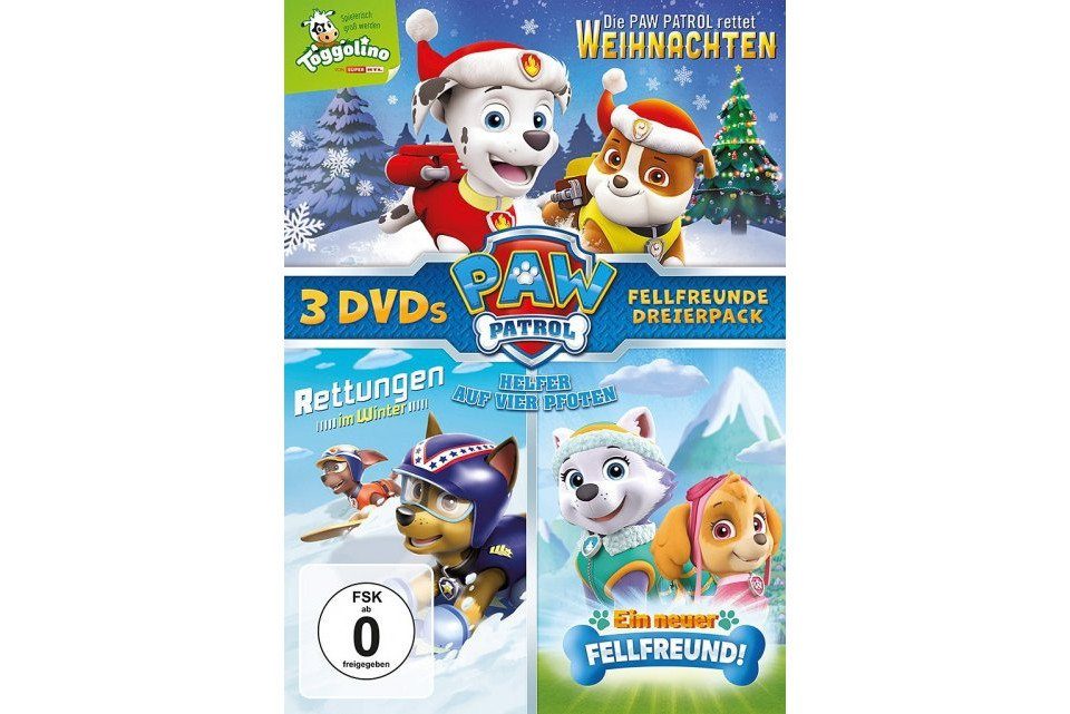 Paramount DVD Paw Patrol: Fellfreunde Dreierpack