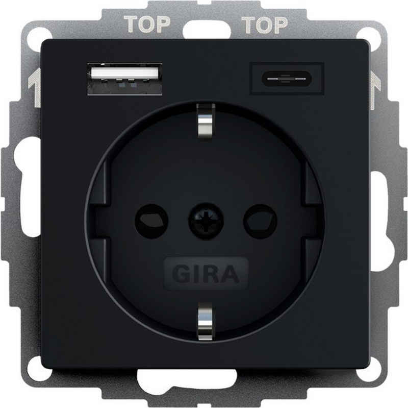 GIRA Klemmen Gira Steckdose+USB 2459005