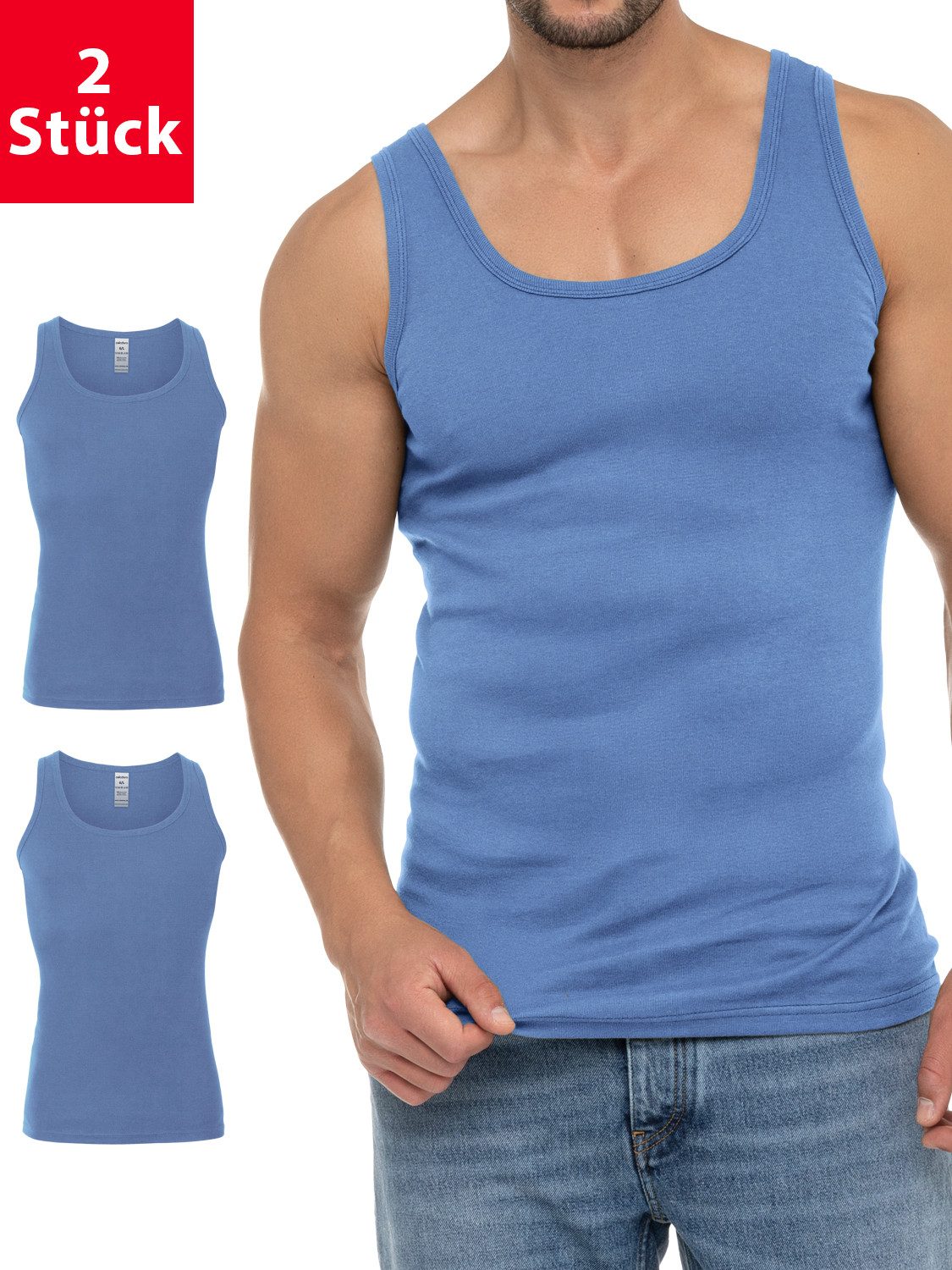 Unterhemd Herren Business Tank Top Achselhemd aus Baumwolle