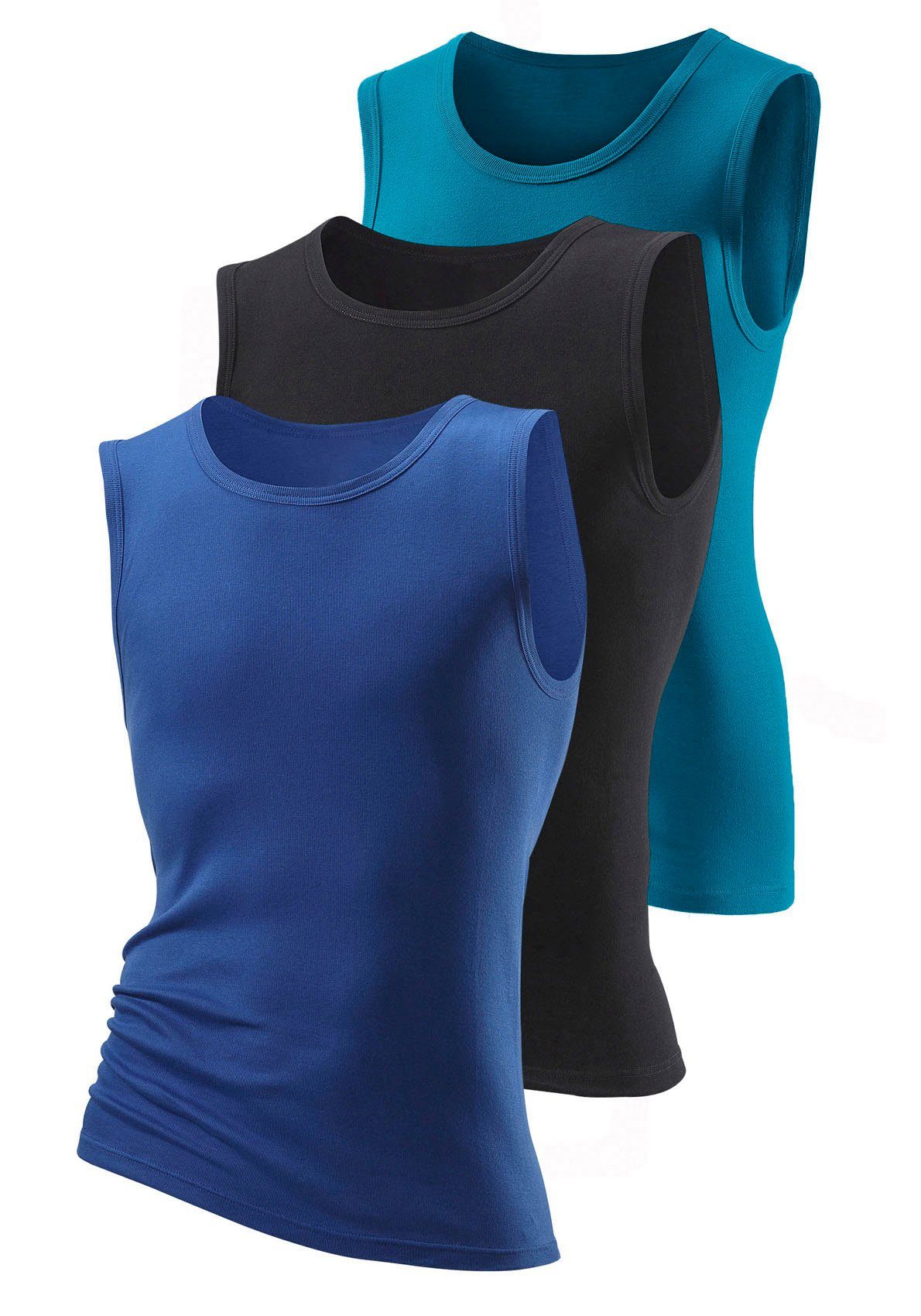 H.I.S Muscleshirt (Packung, 3-tlg) aus weicher Feinripp-Qualität