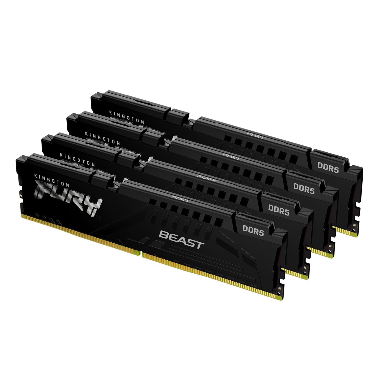 Kingston FURY Beast - DDR5 - Kit - 64 GB: 4 x 16 GB - DIMM 288-PIN - 5200 MHz / PC-Arbeitsspeicher