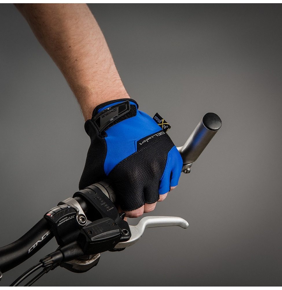 Chiba Fahrradhandschuhe Gel Comfort royalblau - 1 Paar