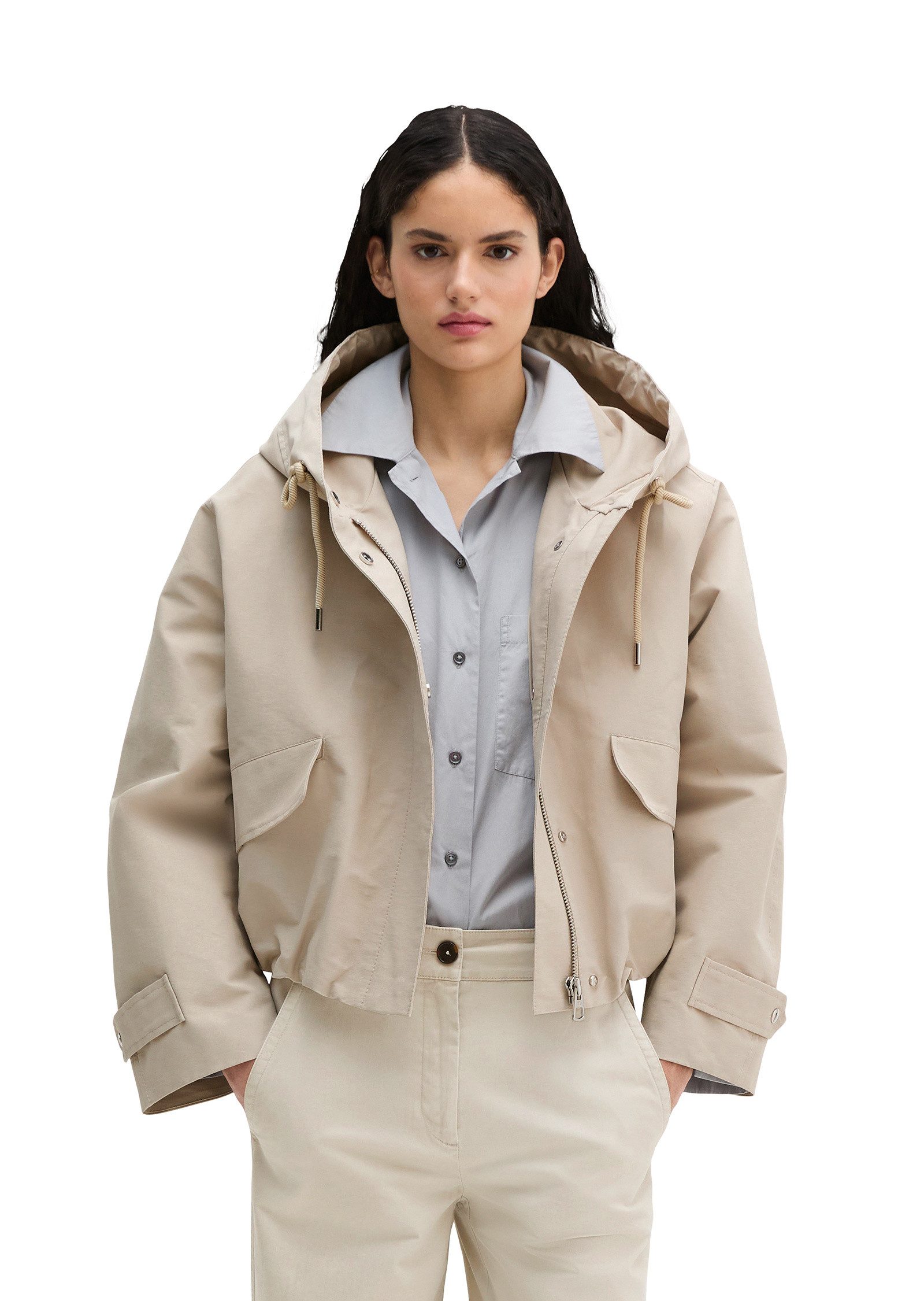 Marc O'Polo Outdoorjacke aus Cotton-Nylon-Mix günstig online kaufen