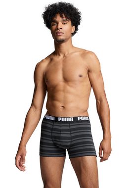 PUMA Boxer (Packung, 2-St) Streifen und Uni