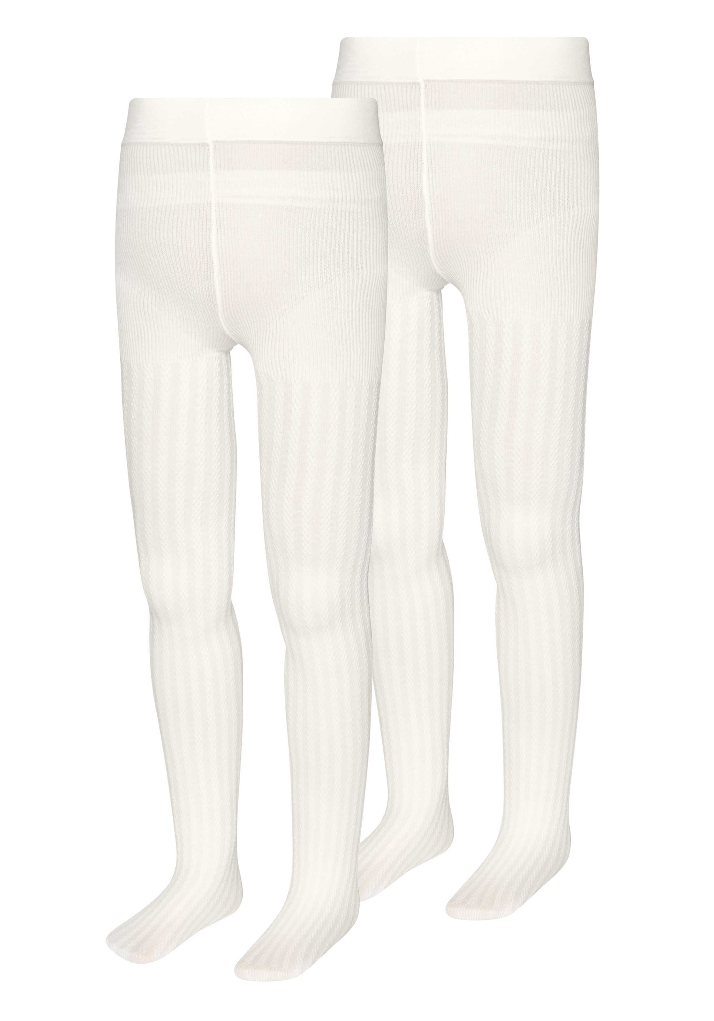 H.I.S Feinstrumpfhose für Mädchen 20 DEN (Packung 2 St. Gr. 92/98 bis 140/146) mit geripptem Muster – Bild 5 von 5