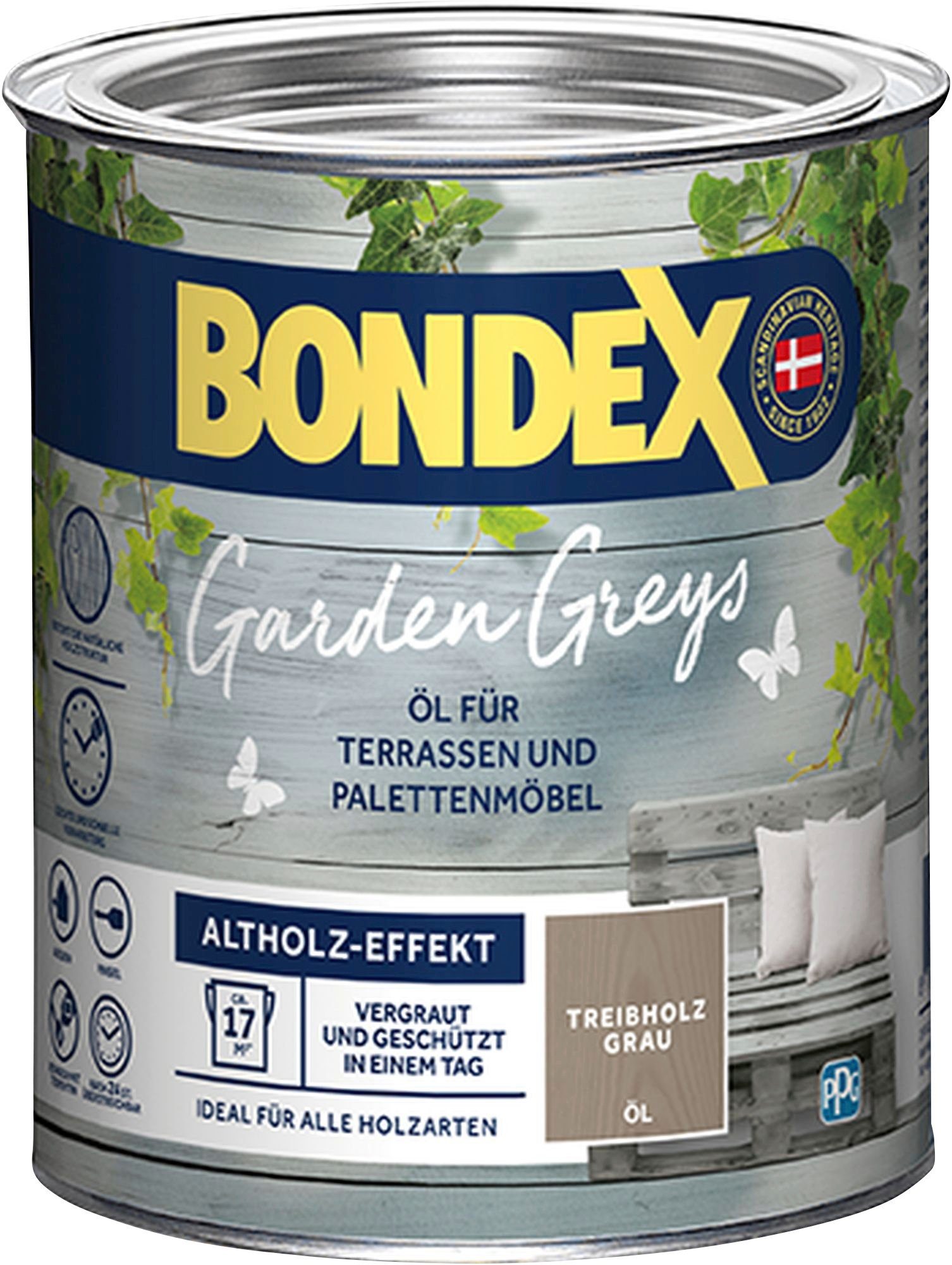 Treibholz Holzöl Inhalt Greys, Liter Bondex 0,75 Grau, Garden