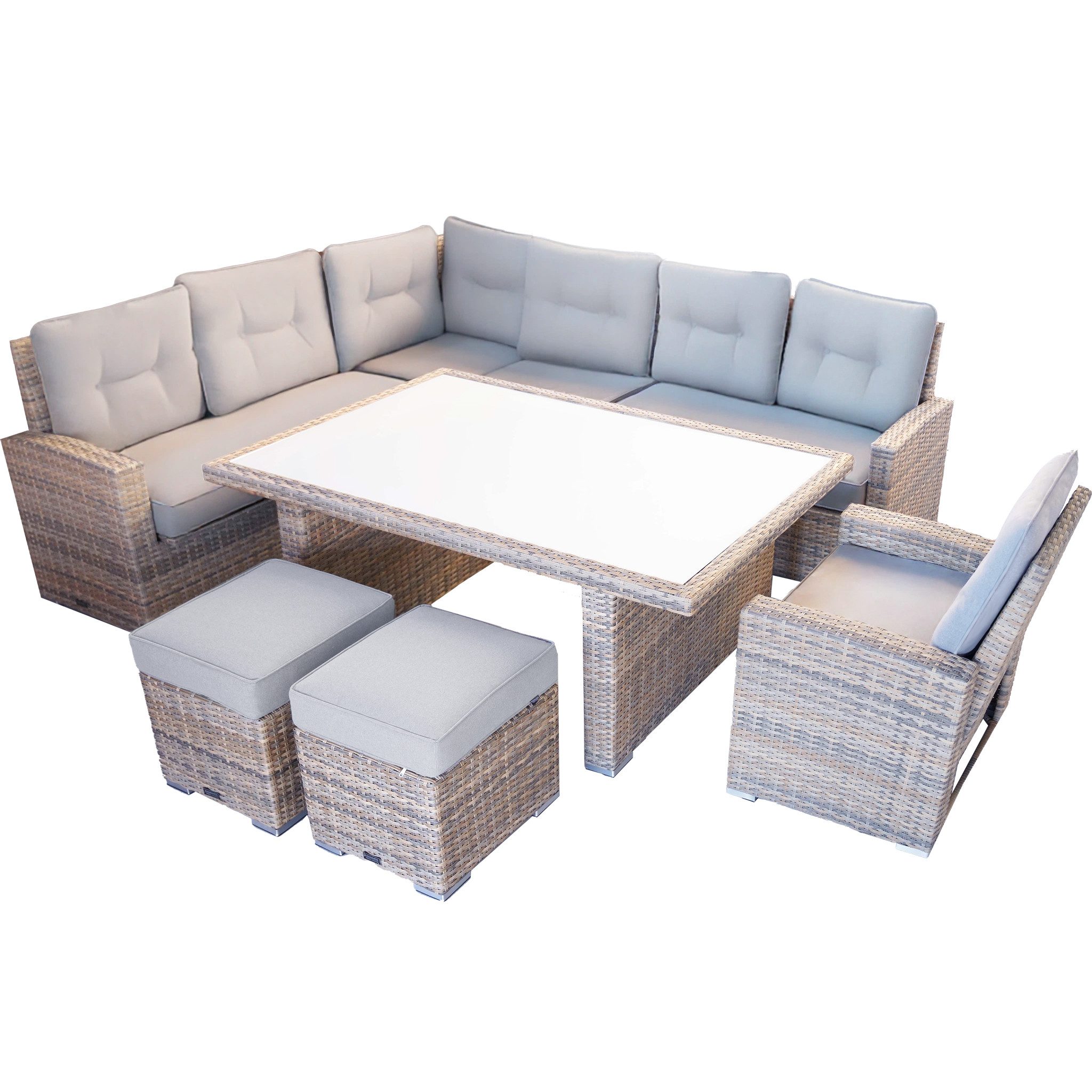 Ragnarök Möbel-Design Gartenlounge-Set Gartenmöbel DS13XL