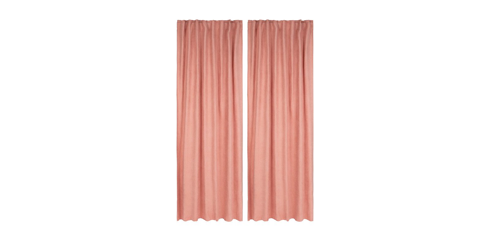Livarno home Gardine Livarno Home Vorhangschals 2er rose 135 x 254 cm blickdicht Gardine