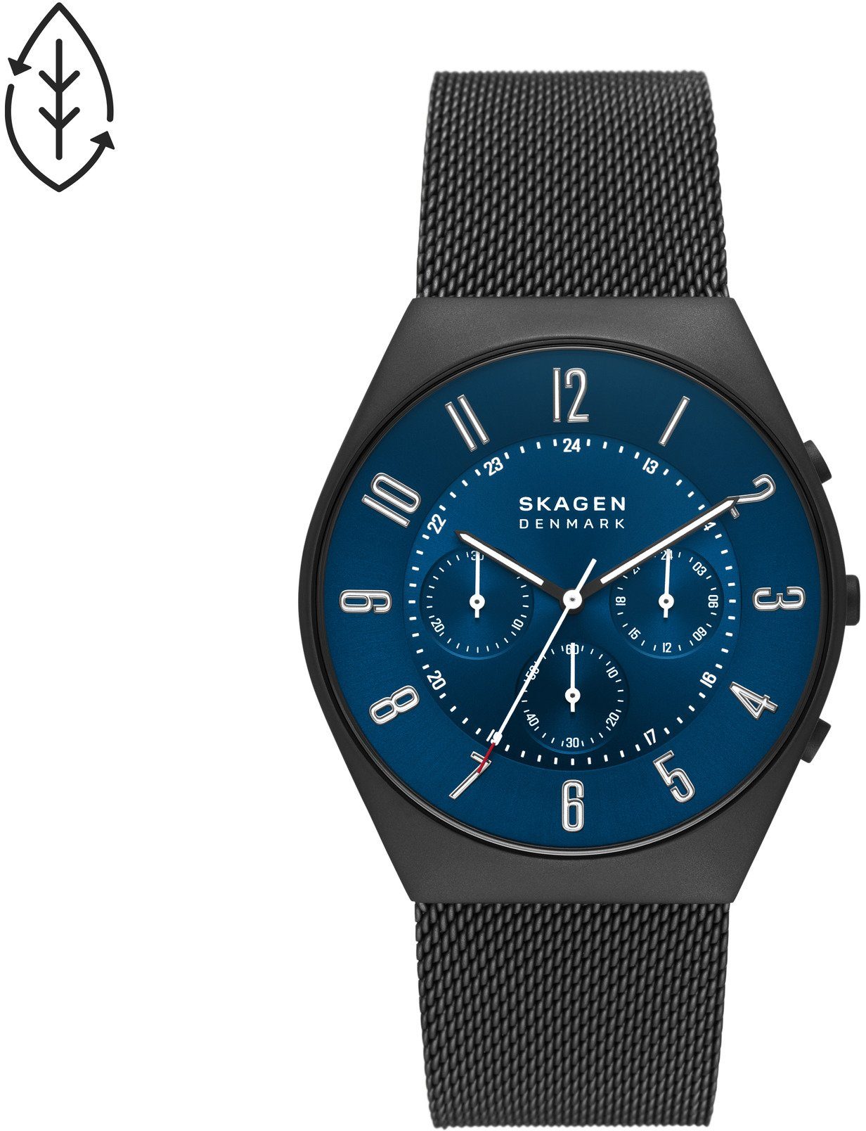 SKAGEN Chronograph GRENEN CHRONOGRAPH SKW6841, Quarzuhr, Armbanduhr, Herrenuhr, Stoppfunktion, Edelstahlarmband