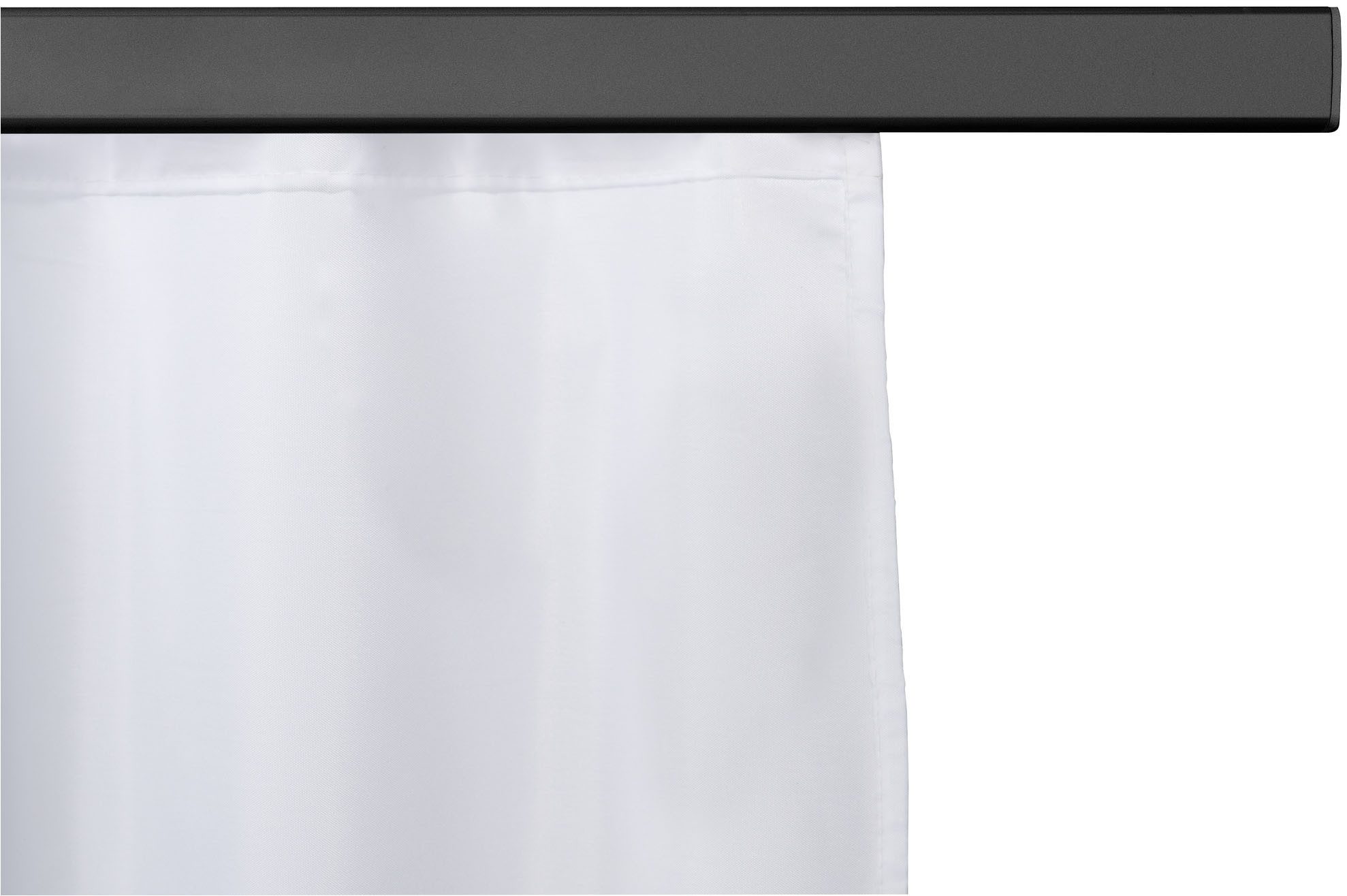 SCHÖNER WOHNEN-Kollektion Vorhangschiene »Jete«, ausziehbar, ohne Bohren, geklemmt, Aluminium, Kunststoff, Teleskop-Duschschiene, ausziehbar