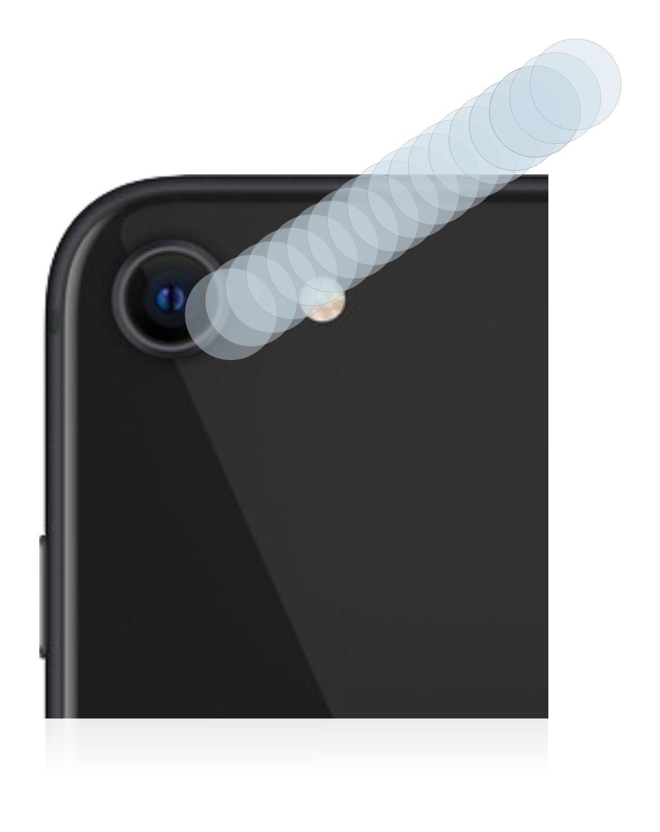 Savvies Schutzfolie »für Apple iPhone SE 2 2020 (nur Kamera)«, (18 Stück), Folie Schutzfolie ...