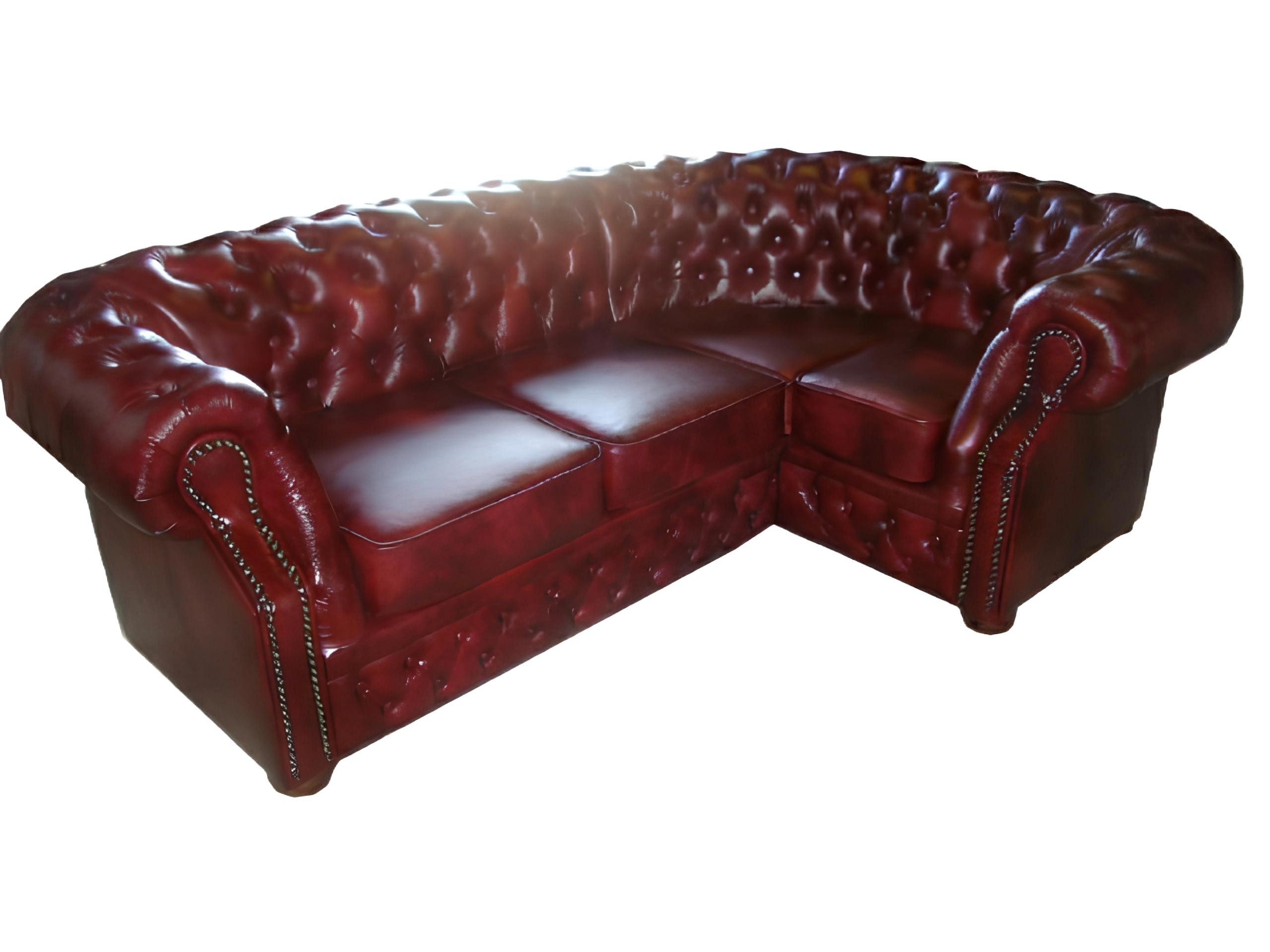 Xlmoebel Chesterfield-Sofa Eckcouch Oxford mit Stoffbezug im klassischen Chesterfield-Design, Hergestellt in Europa