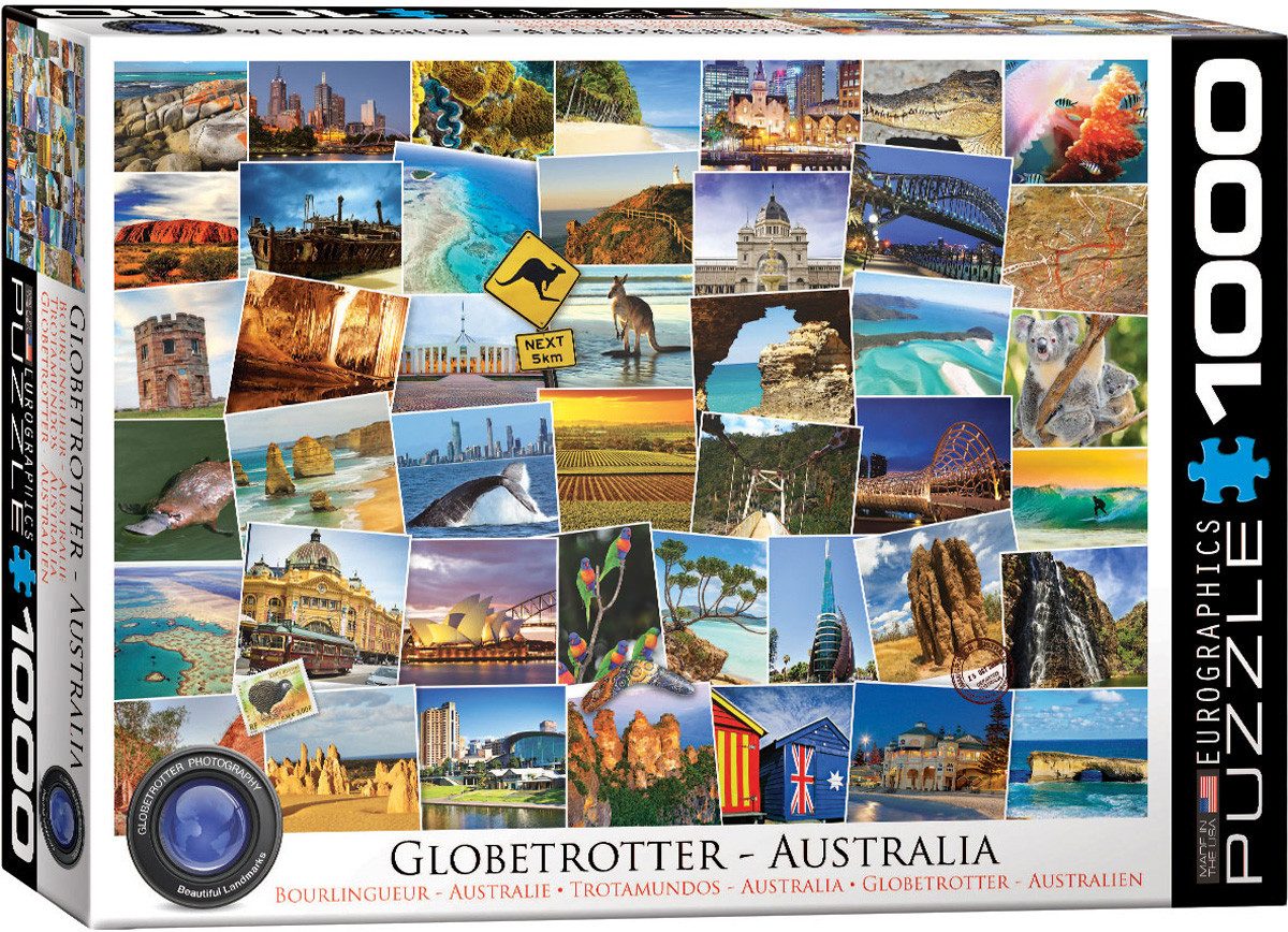 Puzzle 1000 Teile Puzzle - Puzzle - Traumziele in Australien, Puzzleteile