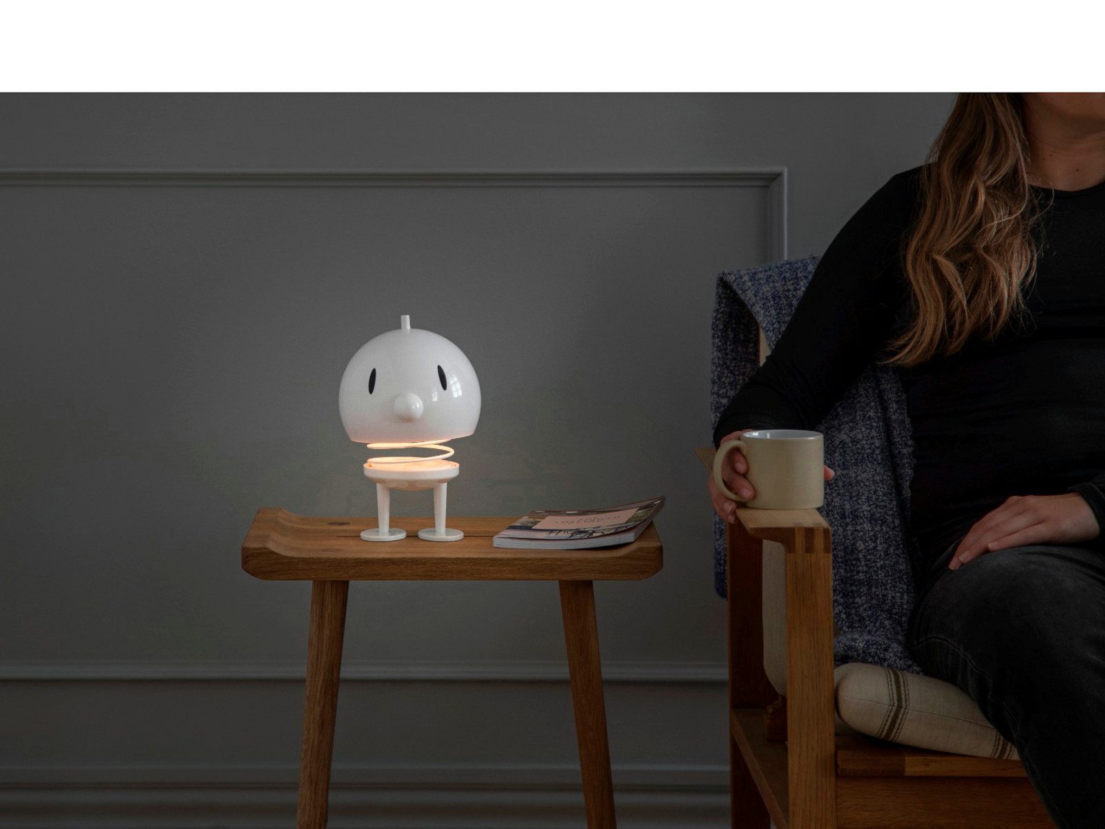 HOPTIMIST LED-Dekofigur LED Lampe XL White 23cm – Bild 5 von 5