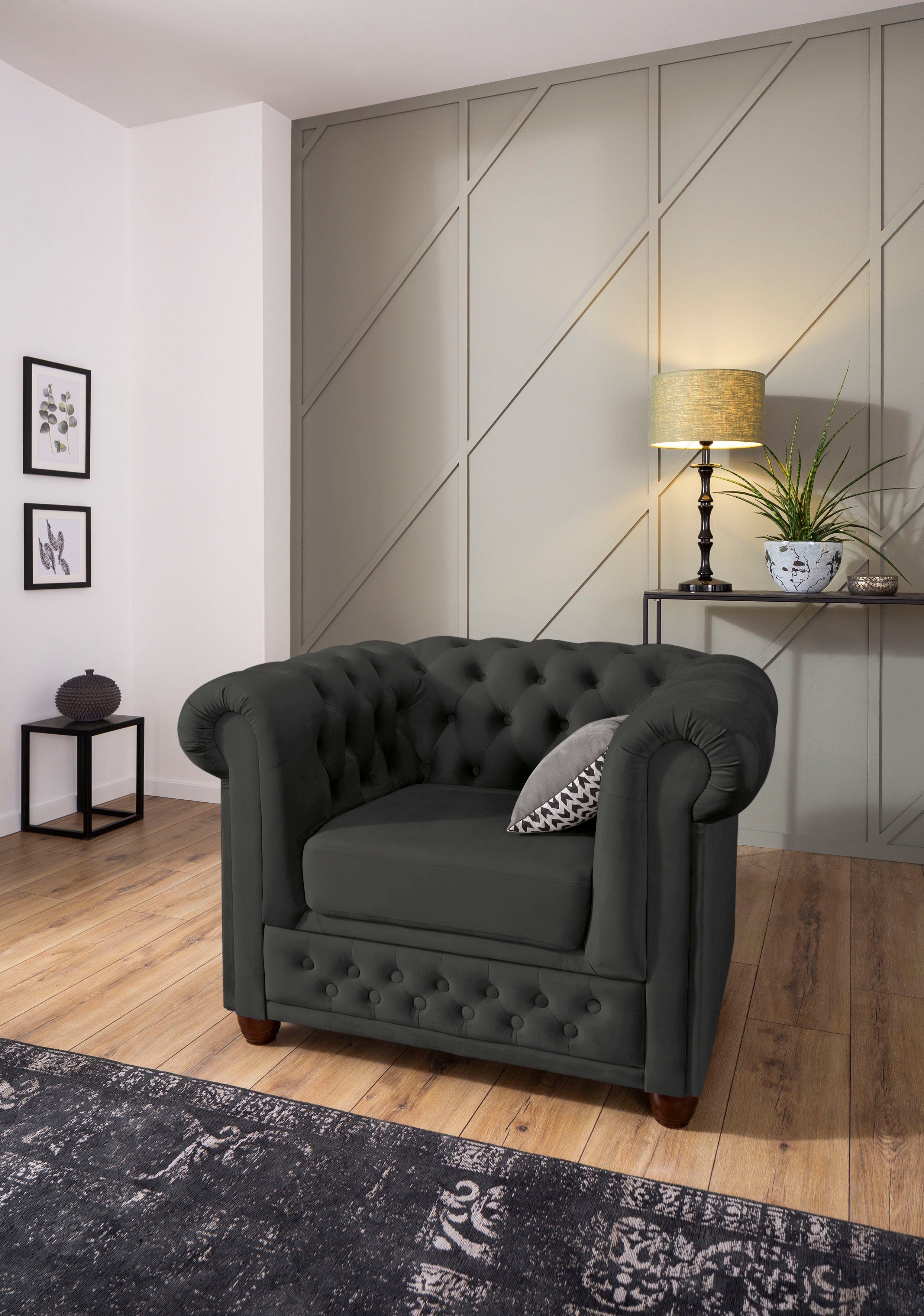 Home affaire Chesterfield-Sessel New Castle Sessel, günstig online kaufen