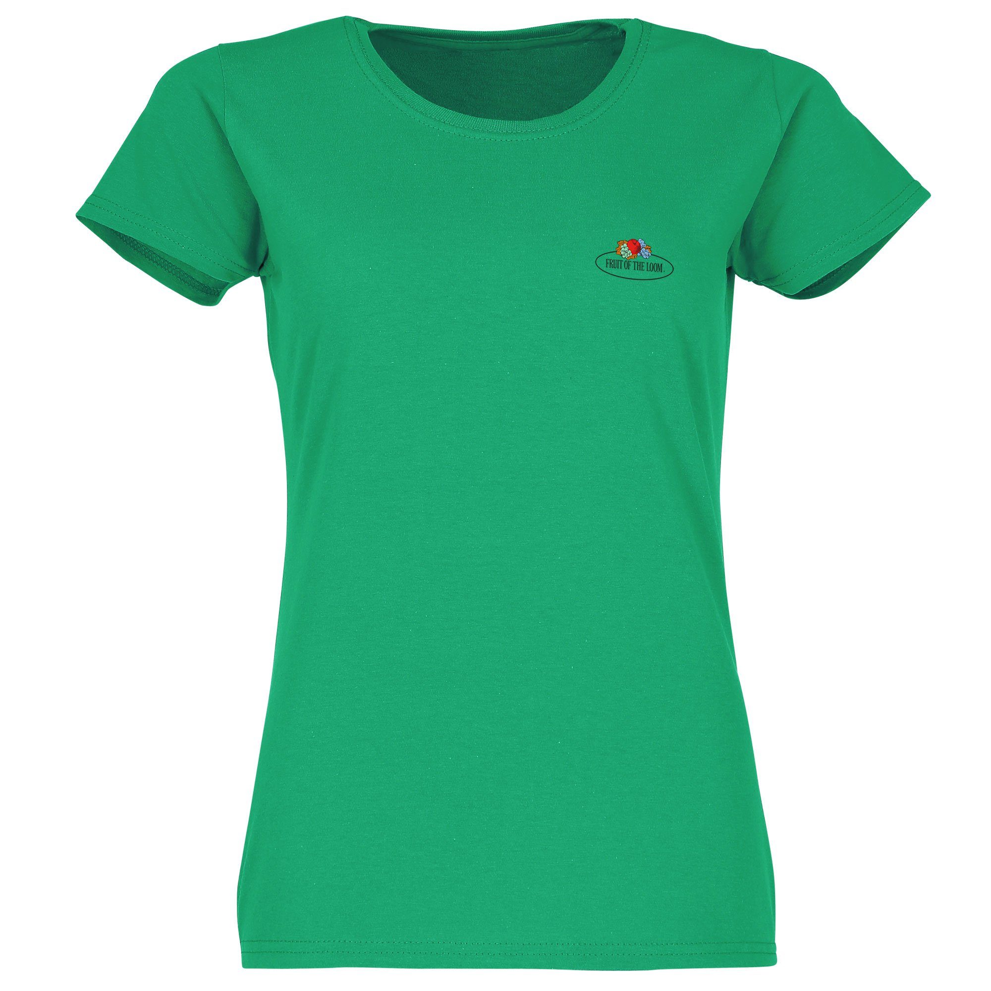 Fruit of the Loom Rundhalsshirt Damen T-Shirt mit Vintage-Logo