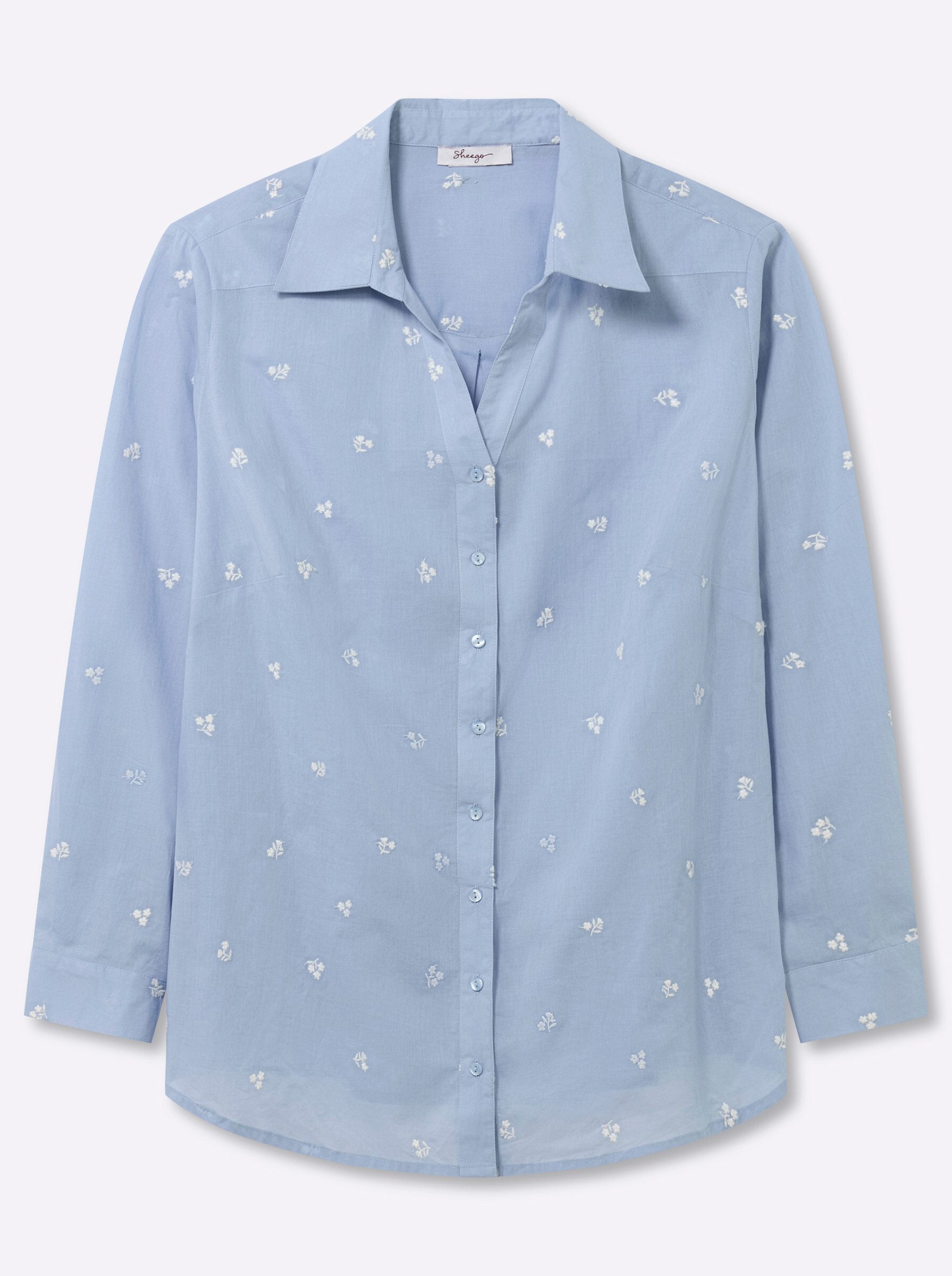 Sheego Klassische Bluse Langarm-Bluse Langarm