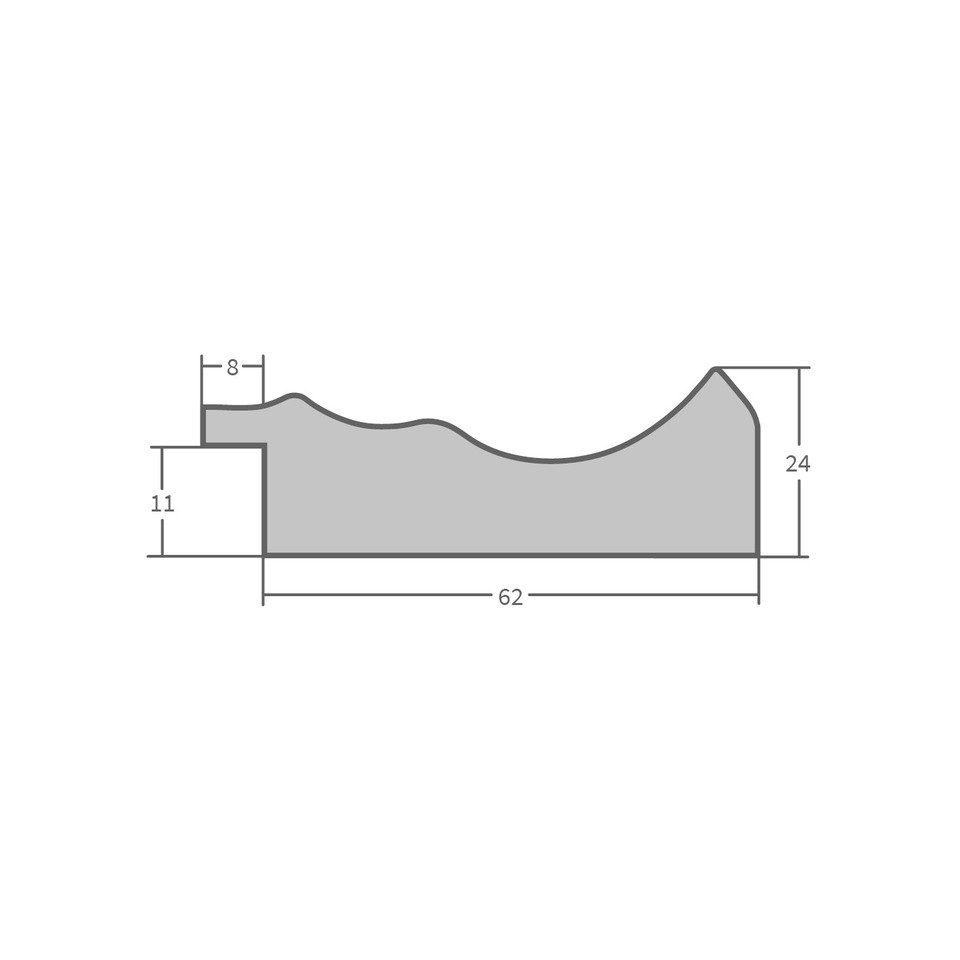 Stil Bilderrahmen Weiß, Kunststoff WANDStyle Modern H240, im aus