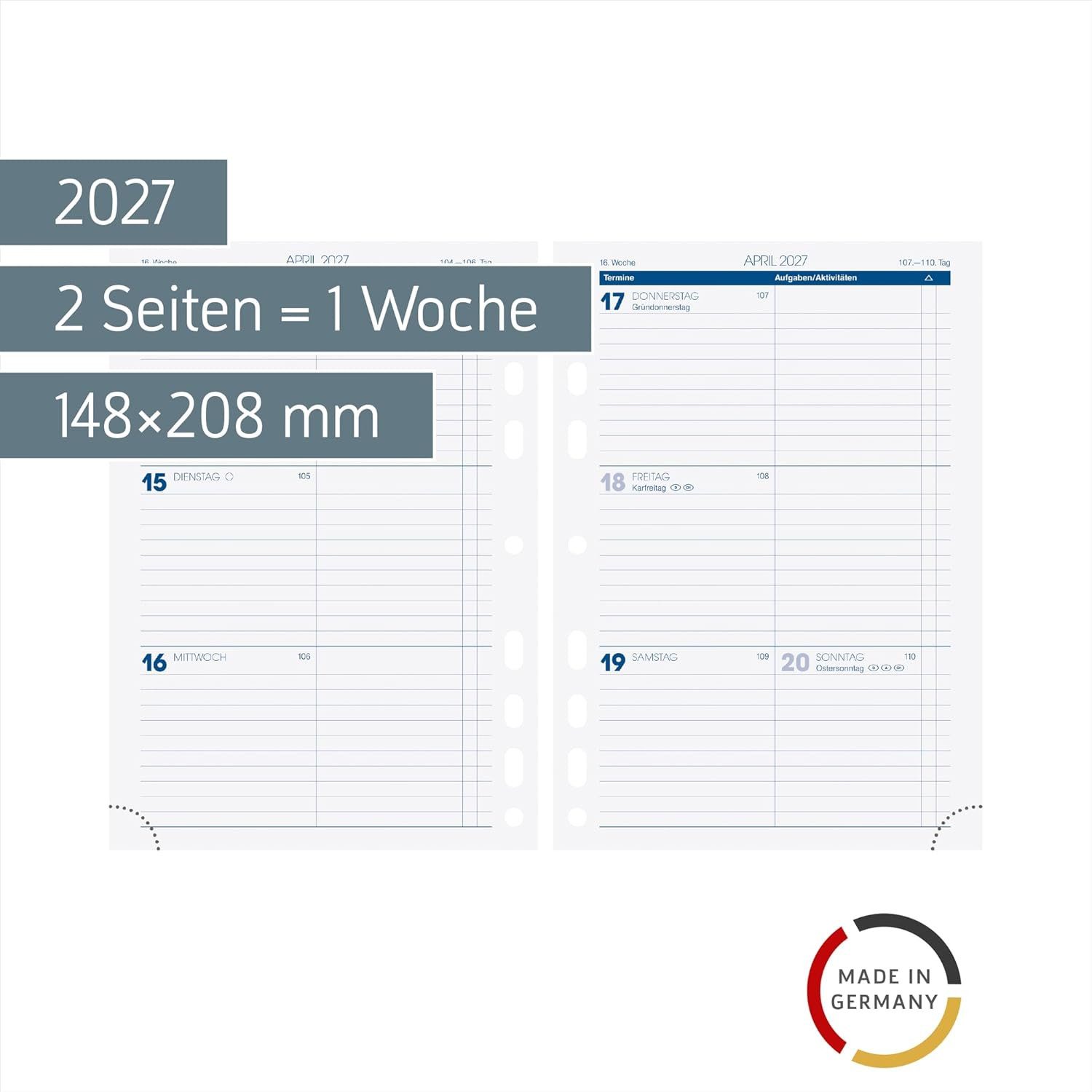 BRUNNEN Buchkalender BRUNNEN Wochenkalendarium BUSINESS 2027, A5