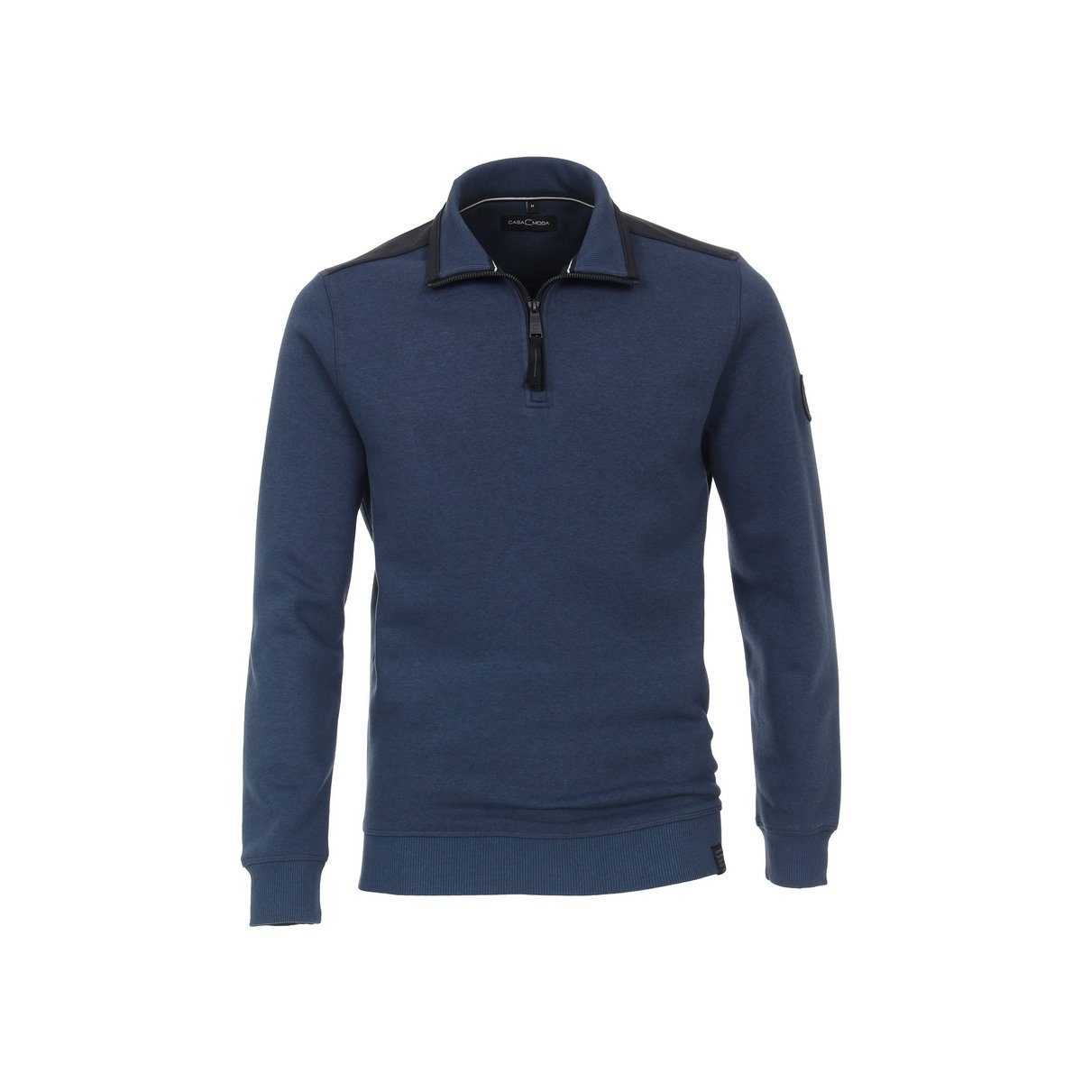 (1-tlg) regular blau Mittelblau Sweatshirt CASAMODA dunkles