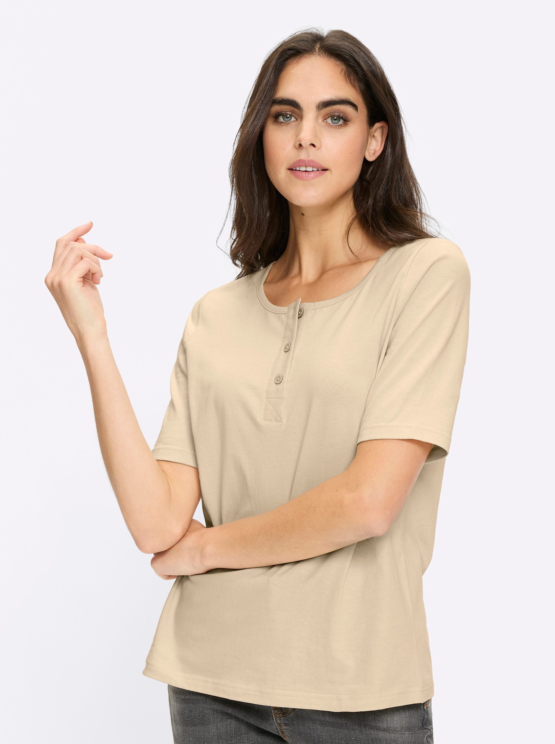 heine T-Shirt Shirt Kurzarm