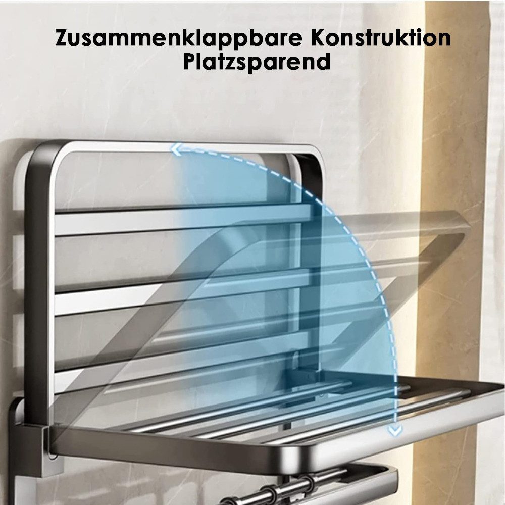 Rhein Beleuchtung Handtuchhalter Wandmontierter faltbarer Handtuchhalter günstig online kaufen