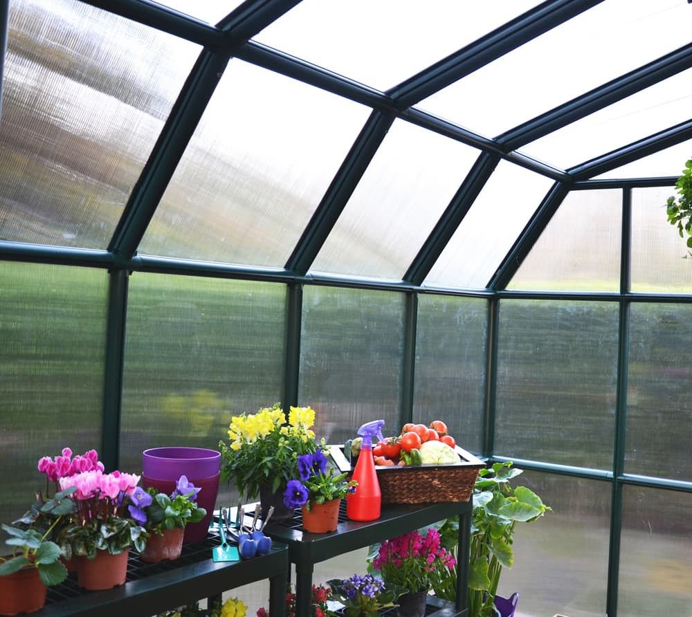 Rion Gewächshaus Gardener 410, Montagefreundliches Stecksystem, LxHxB 639x267x238cm