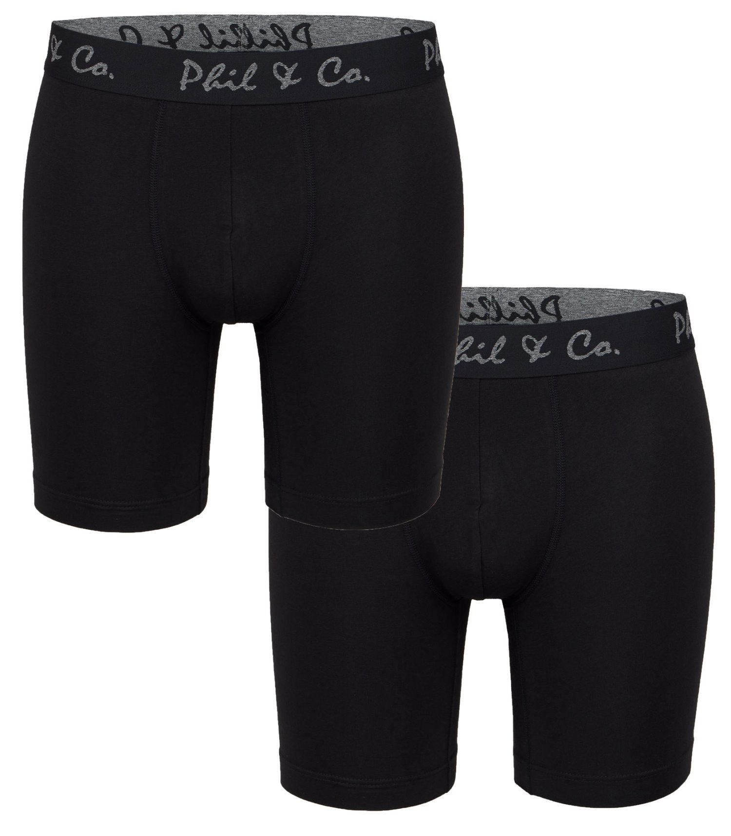 Phil & Co. Langer Boxer Herren Long Pants eng anliegend Boxer Shorts günstig online kaufen