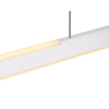 SLV LED Pendelleuchte LED Pendelleuchte One in Weiß 2x 35W 3600lm 1400mm, keine Angabe, Leuchtmittel enthalten: Ja, fest verbaut, LED, warmweiss, Hängeleuchte, Pendellampe, Pendelleuchte