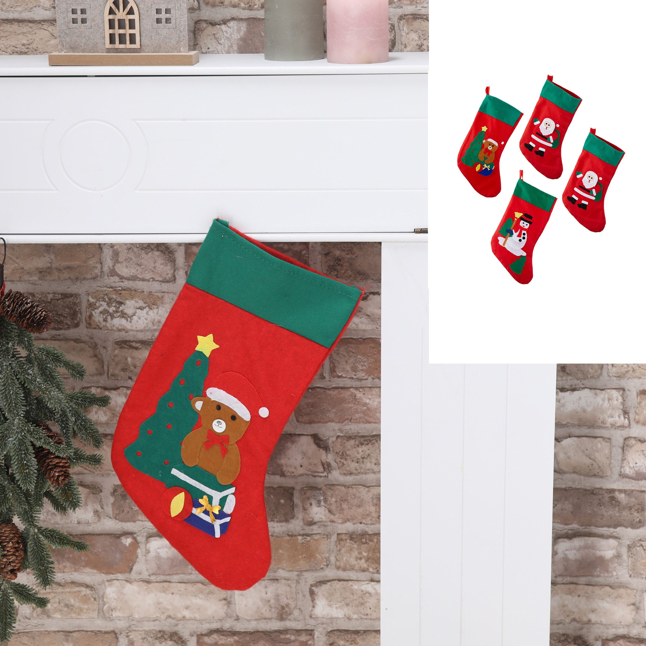 Annastore Nikolausstiefel 4 Stück Weihnachtsstrümpfe aus günstig online kaufen