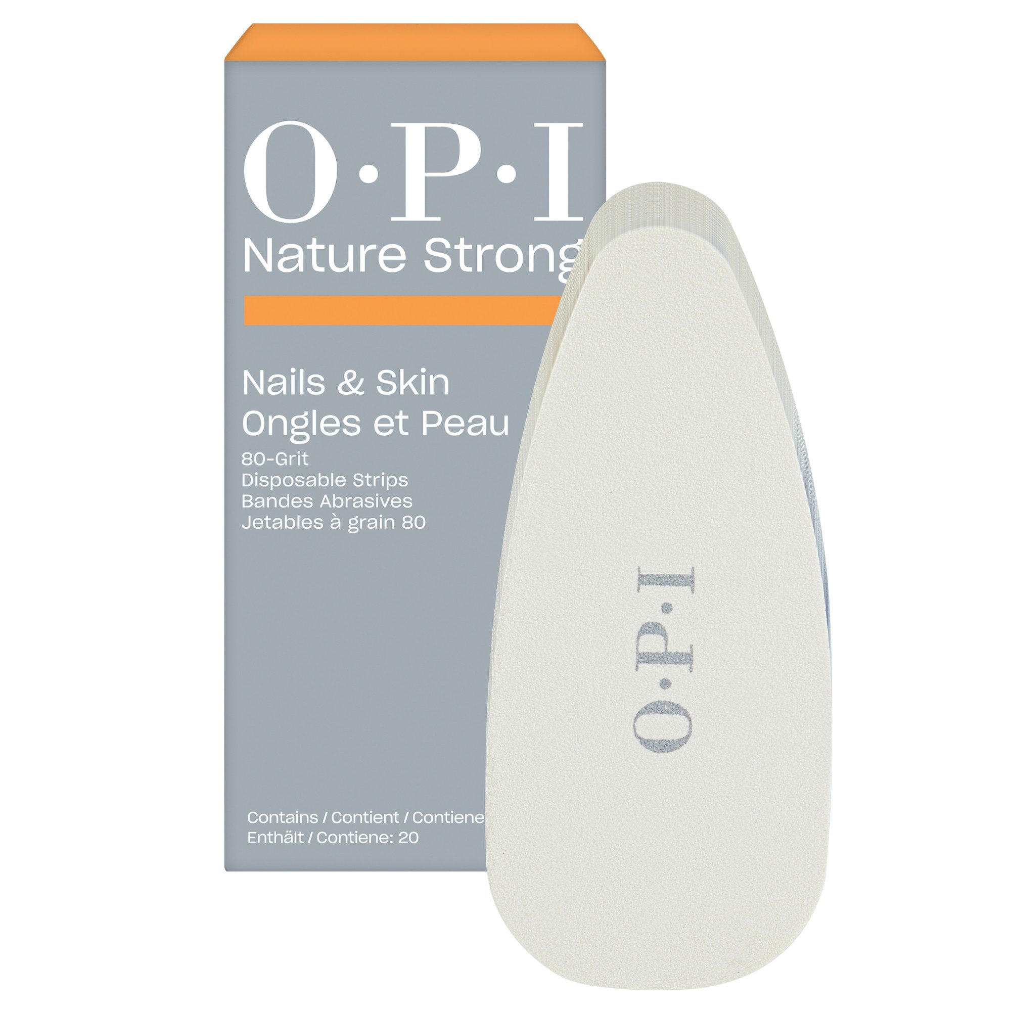 OPI Sandblatt-Nagelfeile Disposable Strips 80 Grit, 20-tlg.